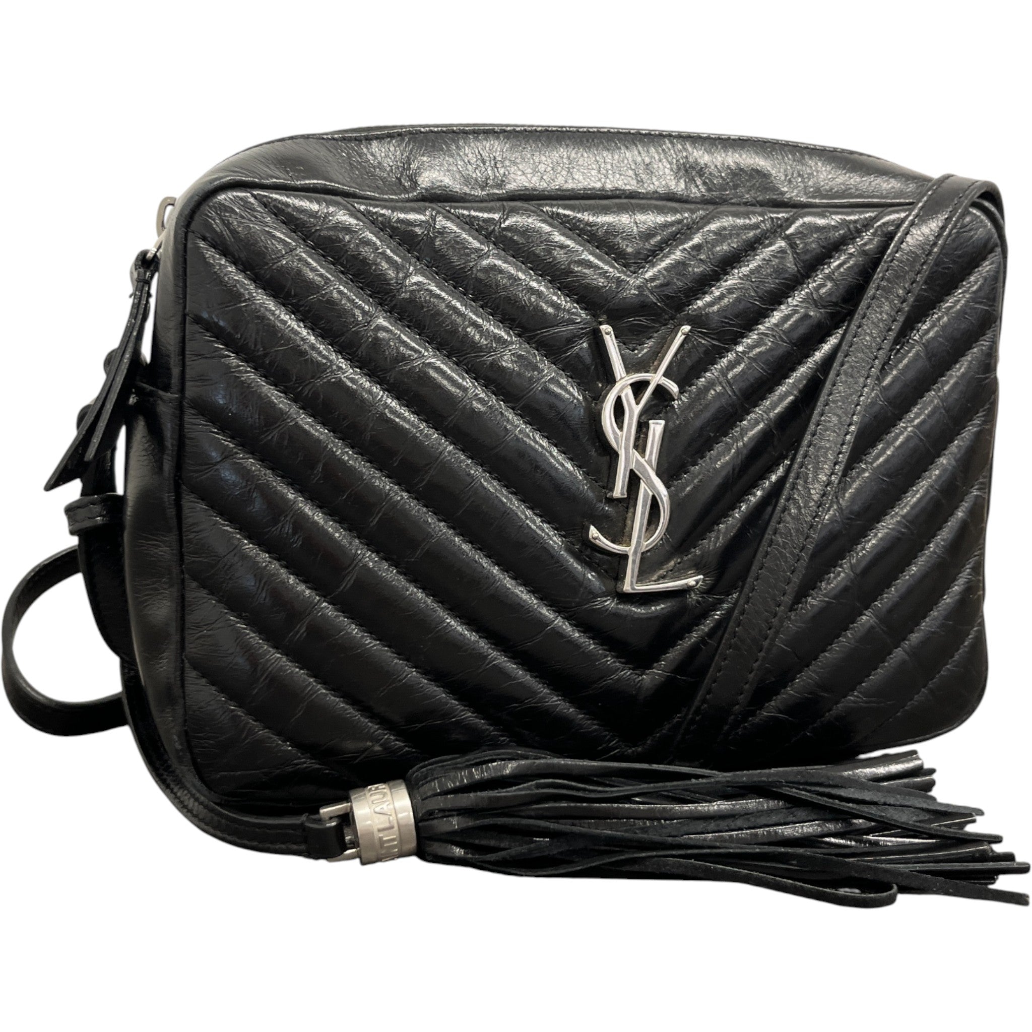 Women's Lou Matelasse Camera Handbag Black