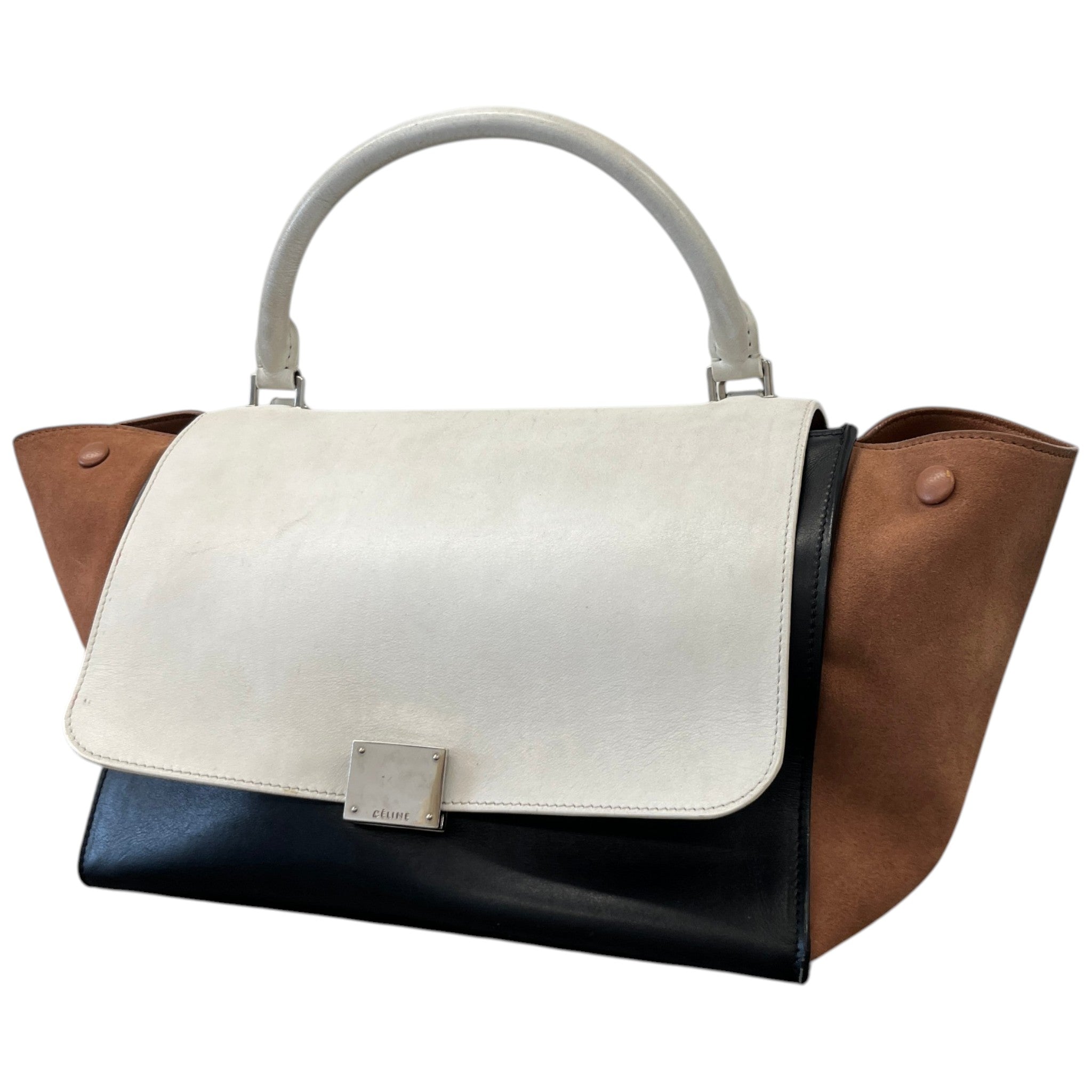 Women's Trapeze Handbag Cream