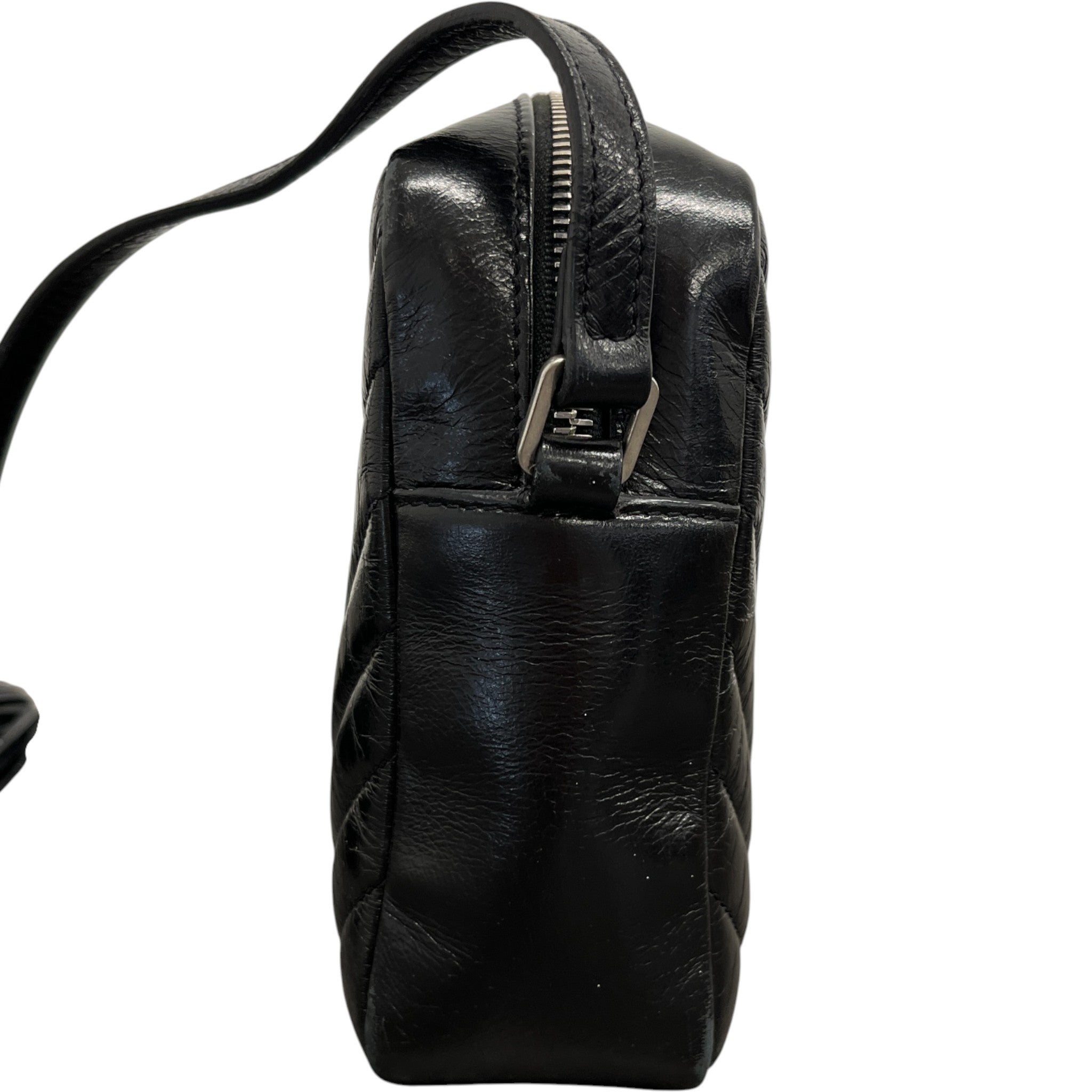 Women's Lou Matelasse Camera Handbag Black