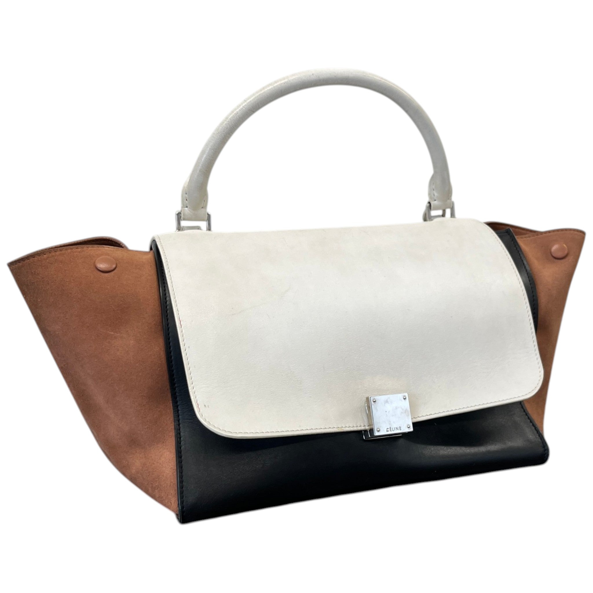 Women's Trapeze Handbag Cream