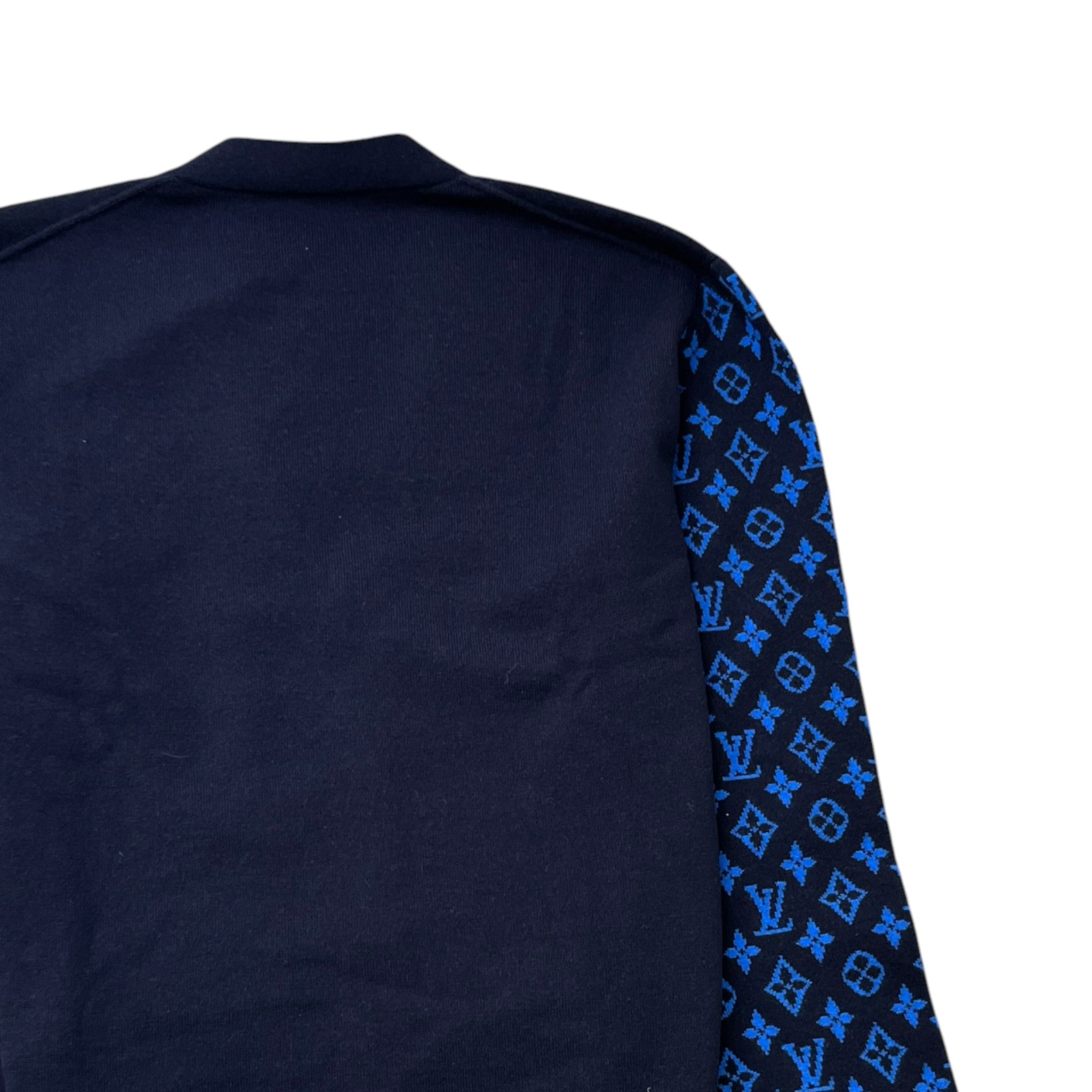 Men's Monogram Mix Cardigan Cardigan Navy Size S