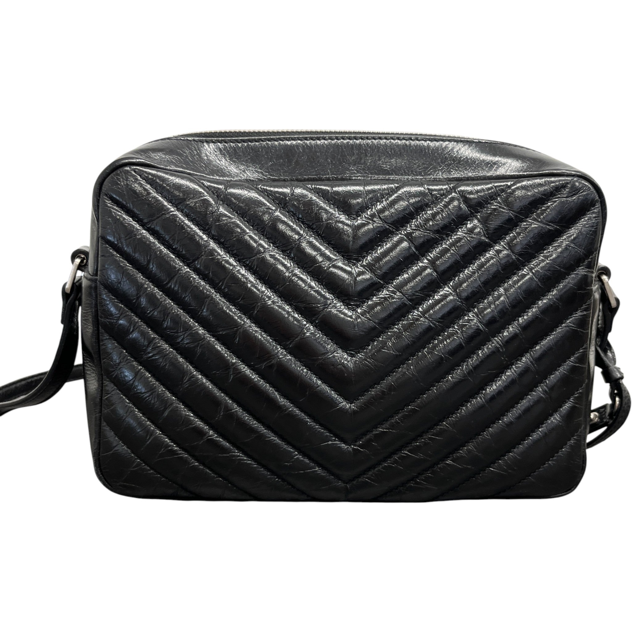 Women's Lou Matelasse Camera Handbag Black