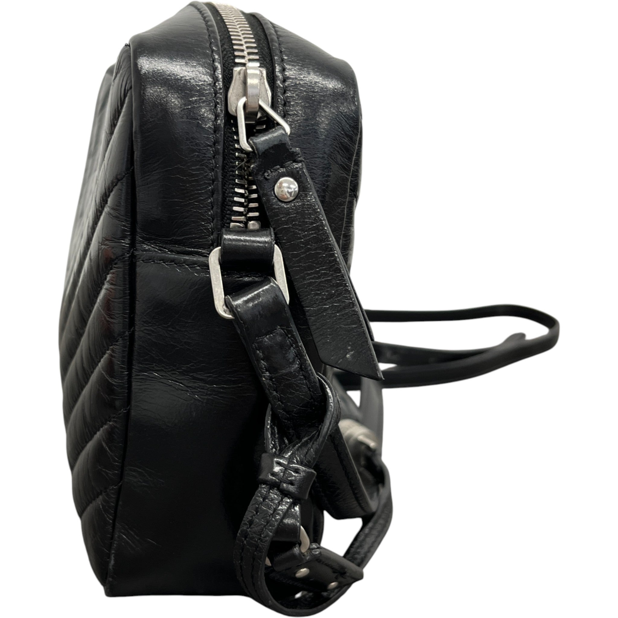 Women's Lou Matelasse Camera Handbag Black