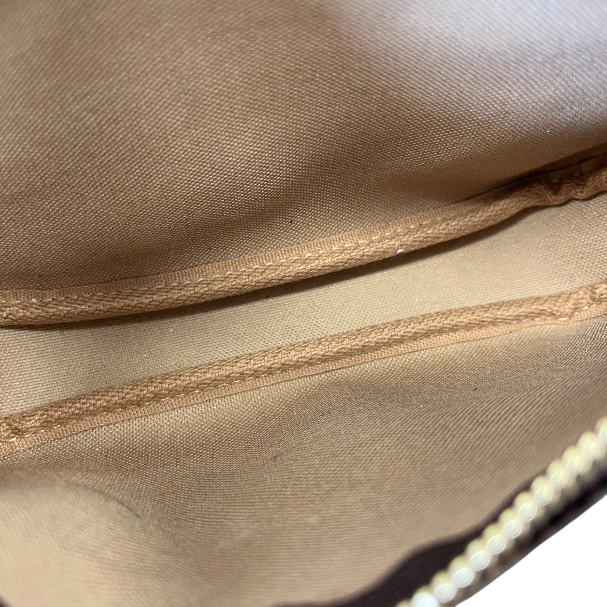 Women's Damier Ebene Trunks & Locks Pochette Mini Handbag Brown