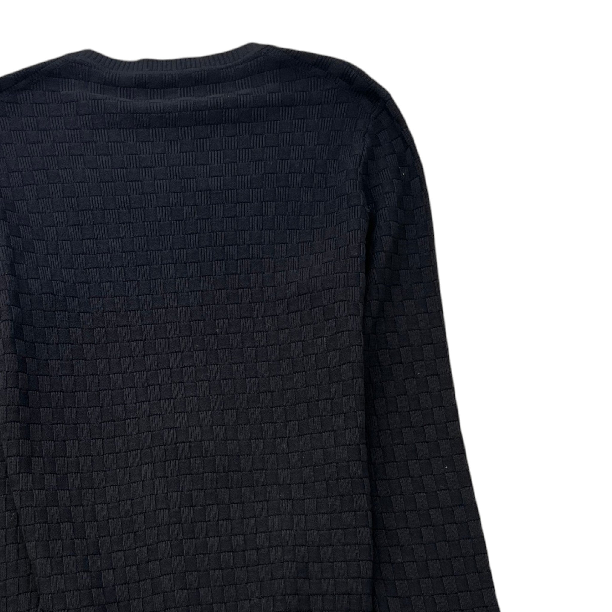 Men's Damier Signature Crewneck Jumper Black Size S