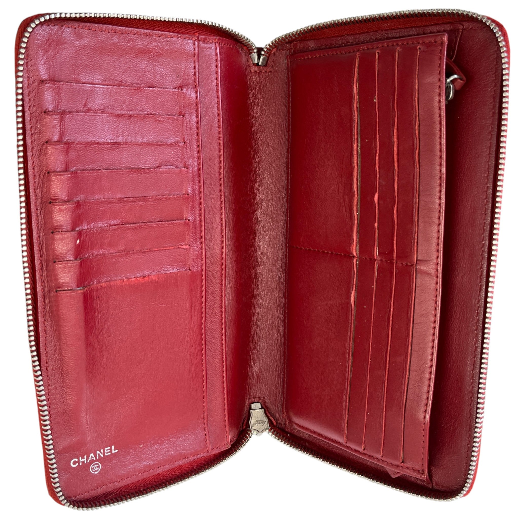 Women's Cc Logo Purse Red