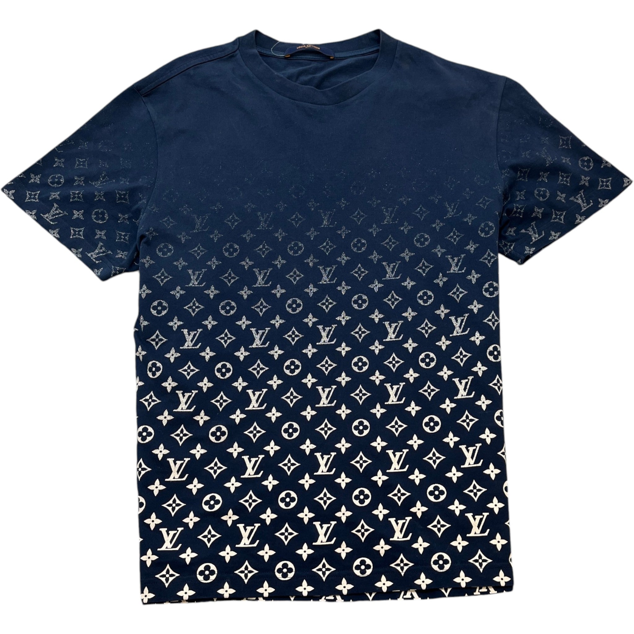 Men's Monogram Gradient T-Shirt Navy Size L