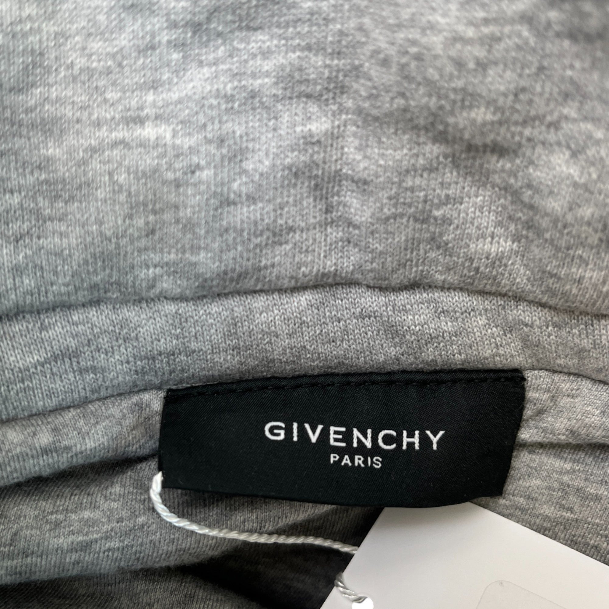 Men's Printed Image Quilted Jacket Grey Size S