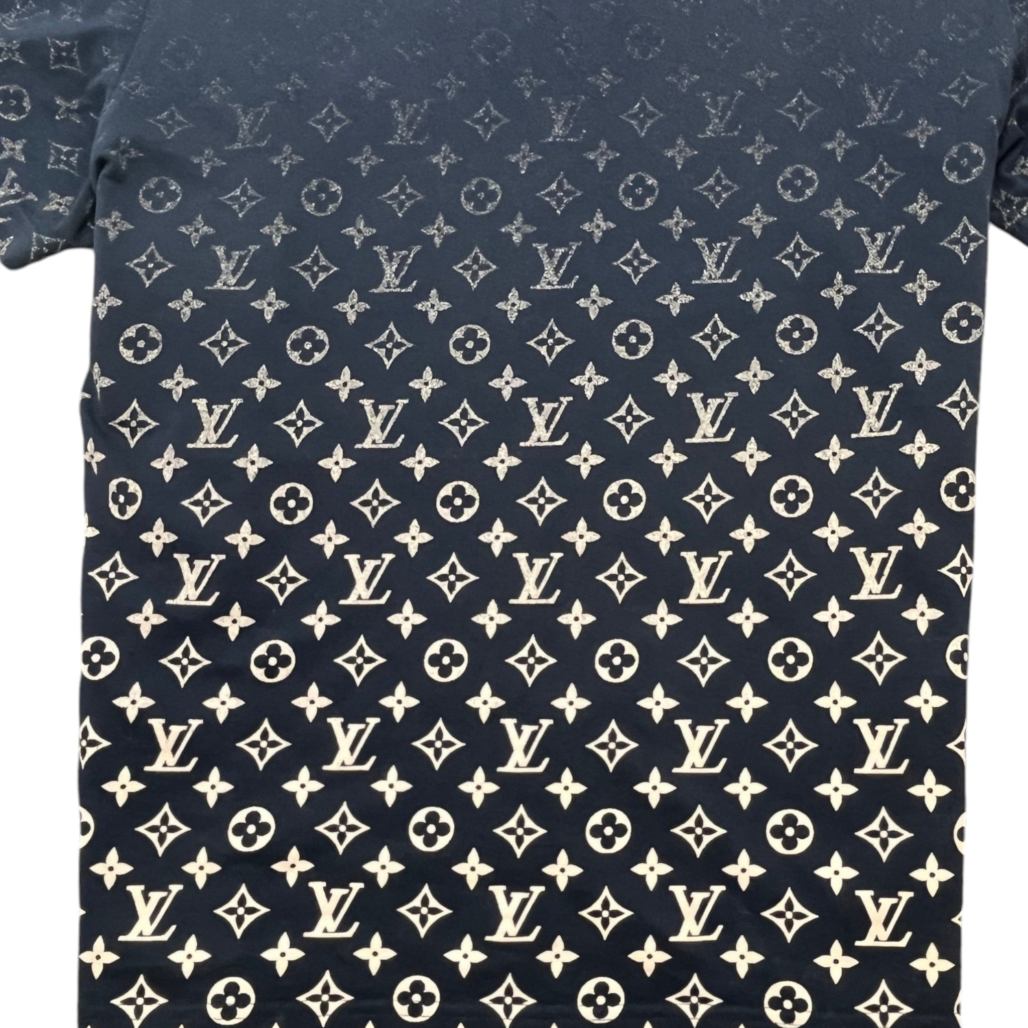 Men's Monogram Gradient T-Shirt Navy Size L