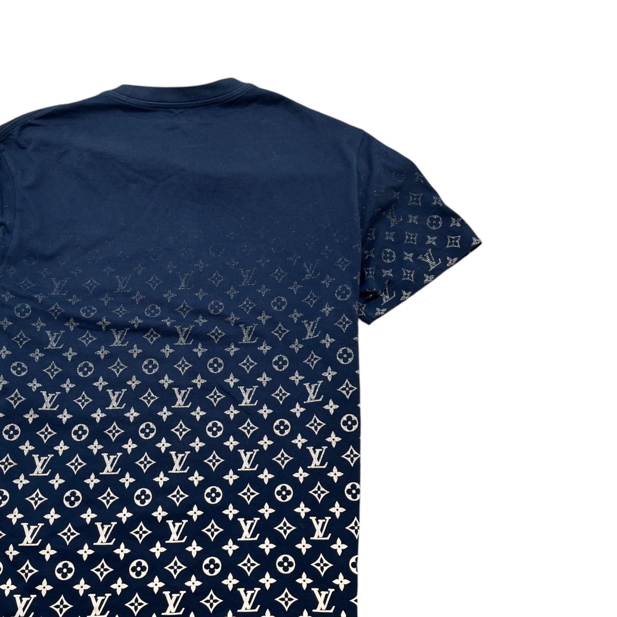 Men's Monogram Gradient T-Shirt Navy Size L