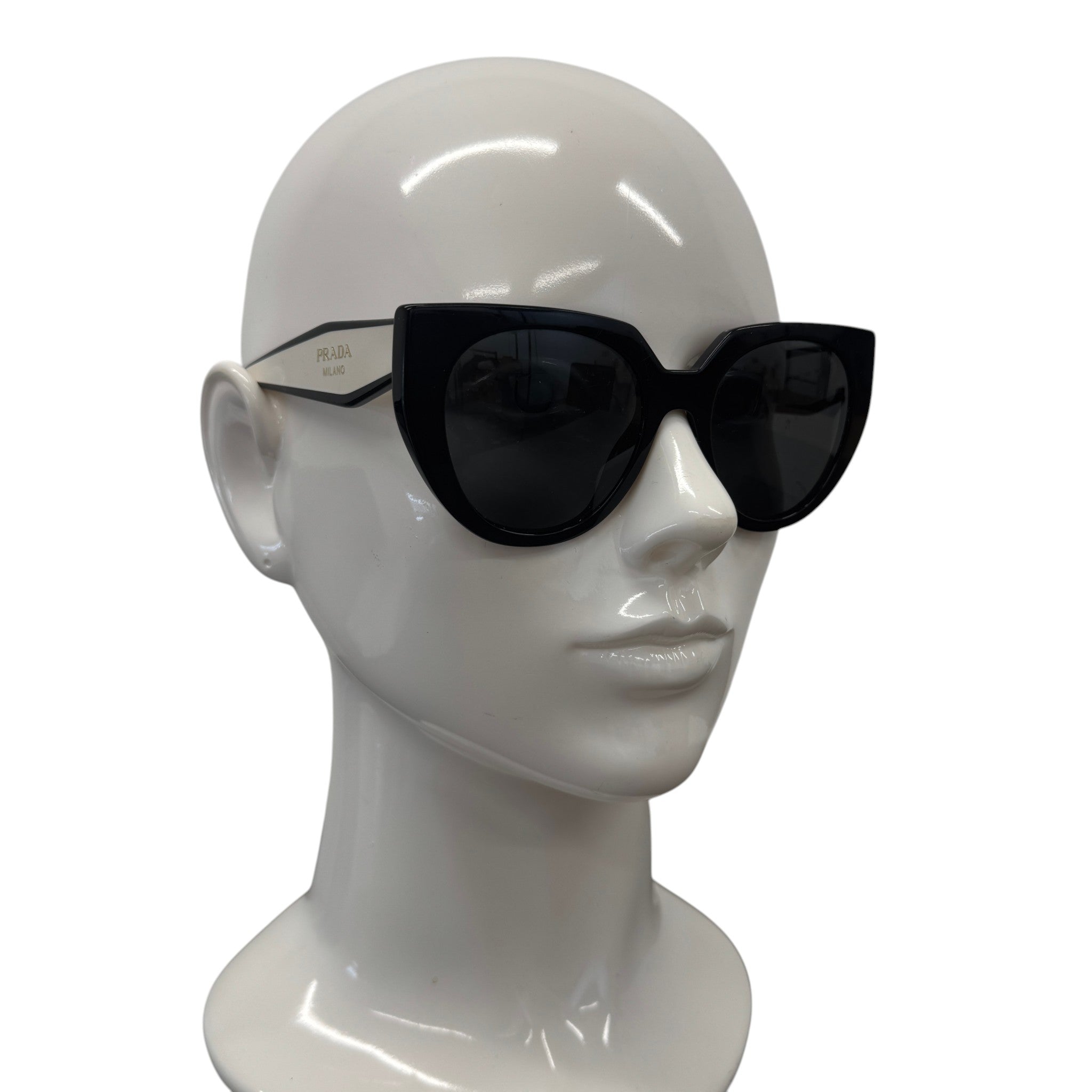 Women's Pr14Ws Cat Eye Sunglasses Black