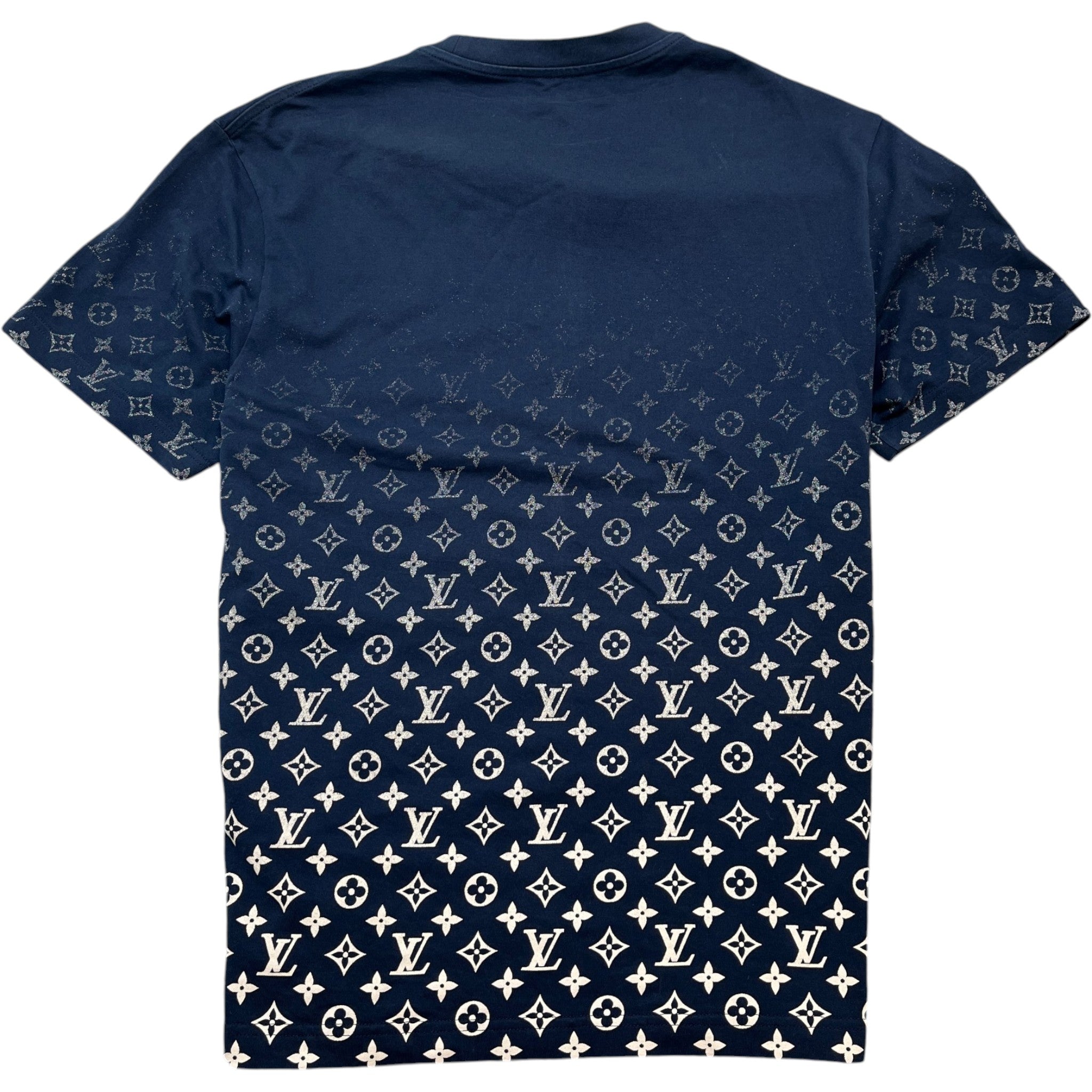 Men's Monogram Gradient T-Shirt Navy Size L