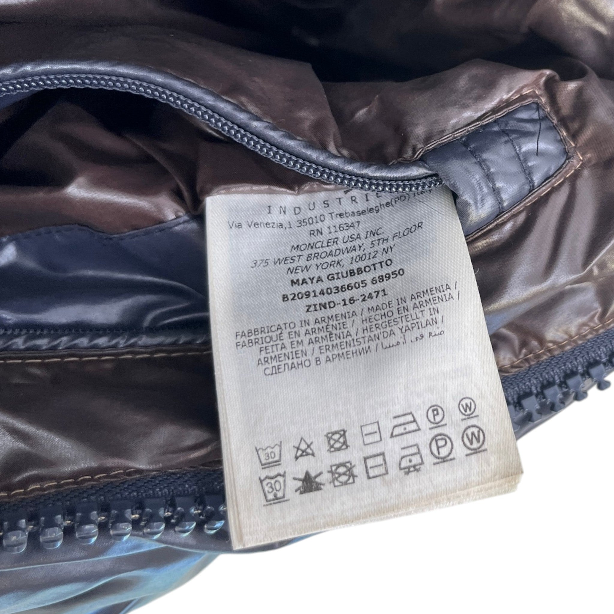 Men's Maya Down Jacket Navy Size 6 / XXXL