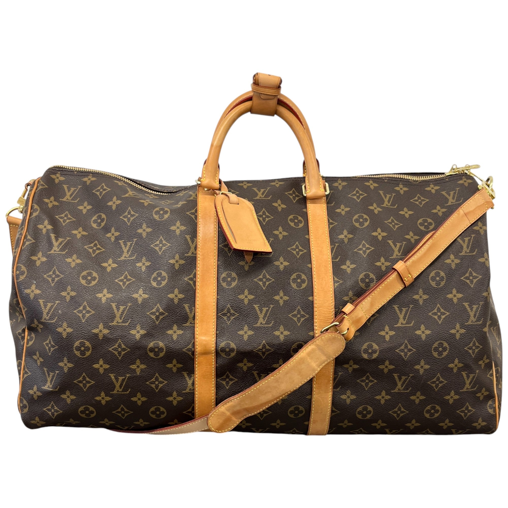 Monogram Keepall Bandoulière 55 Bag Brown