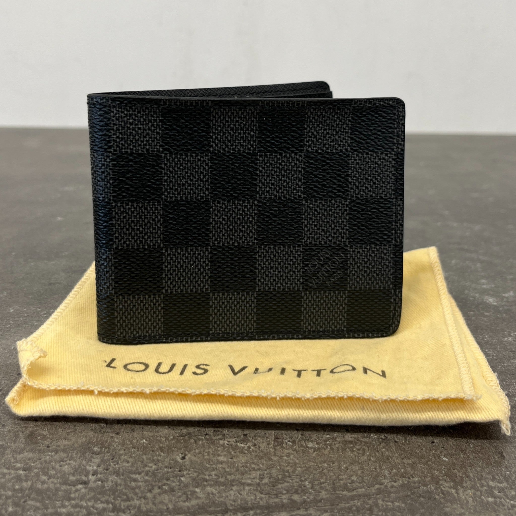 Men's Damier Graphite Slender Wallet Black