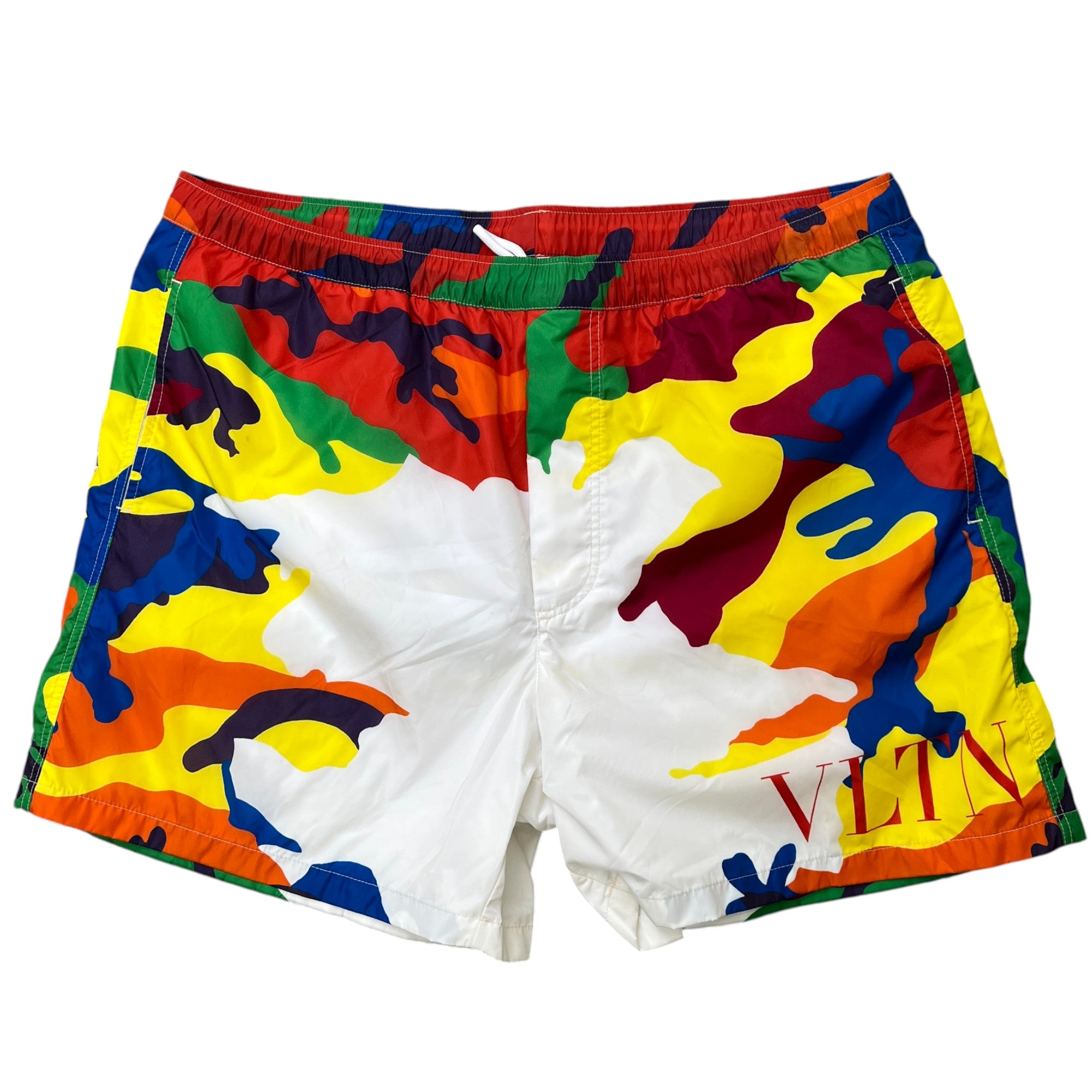 Men's Vltn Camouflage Swim Shorts Multi-Coloured Size W34 / IT 50