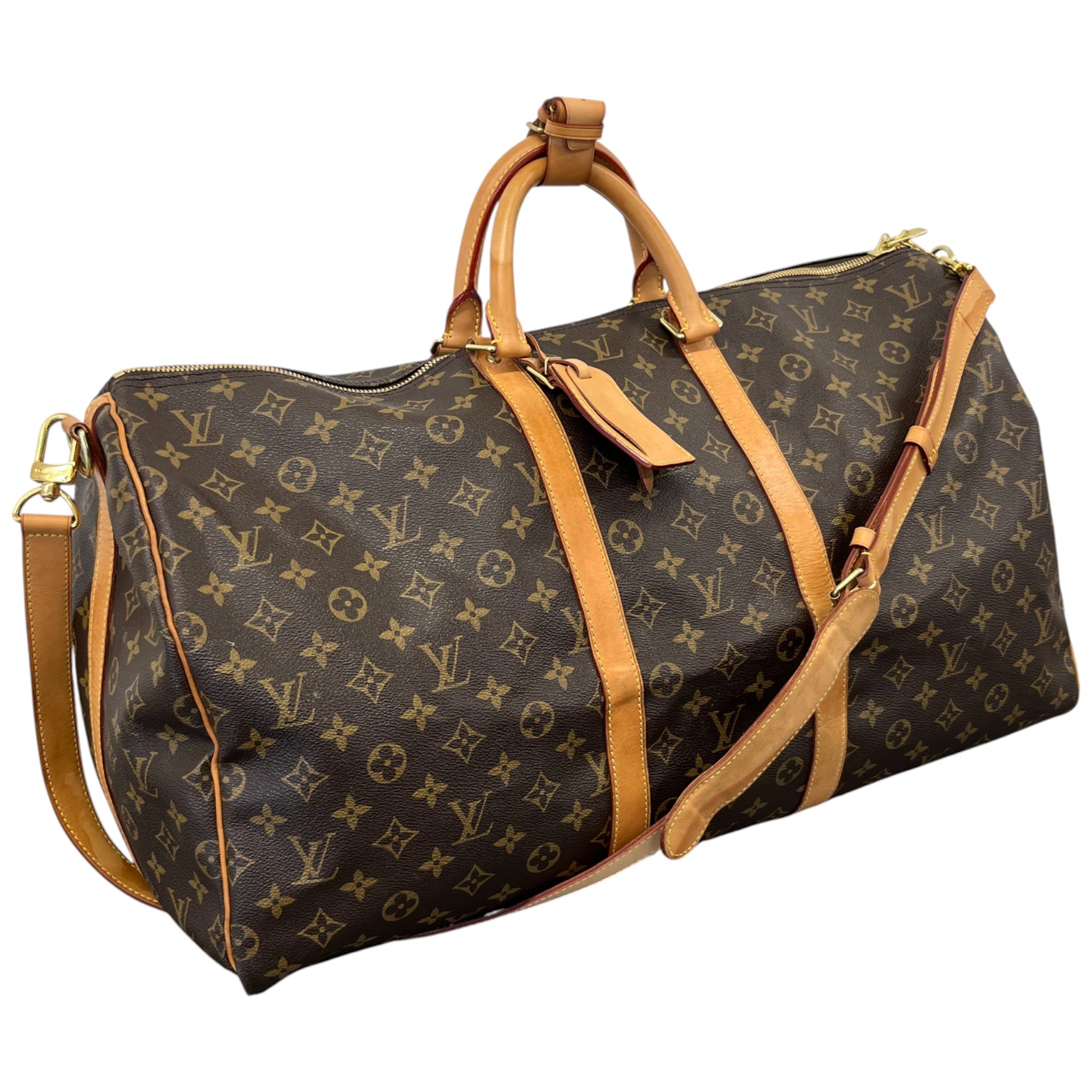 Monogram Keepall Bandoulière 55 Bag Brown