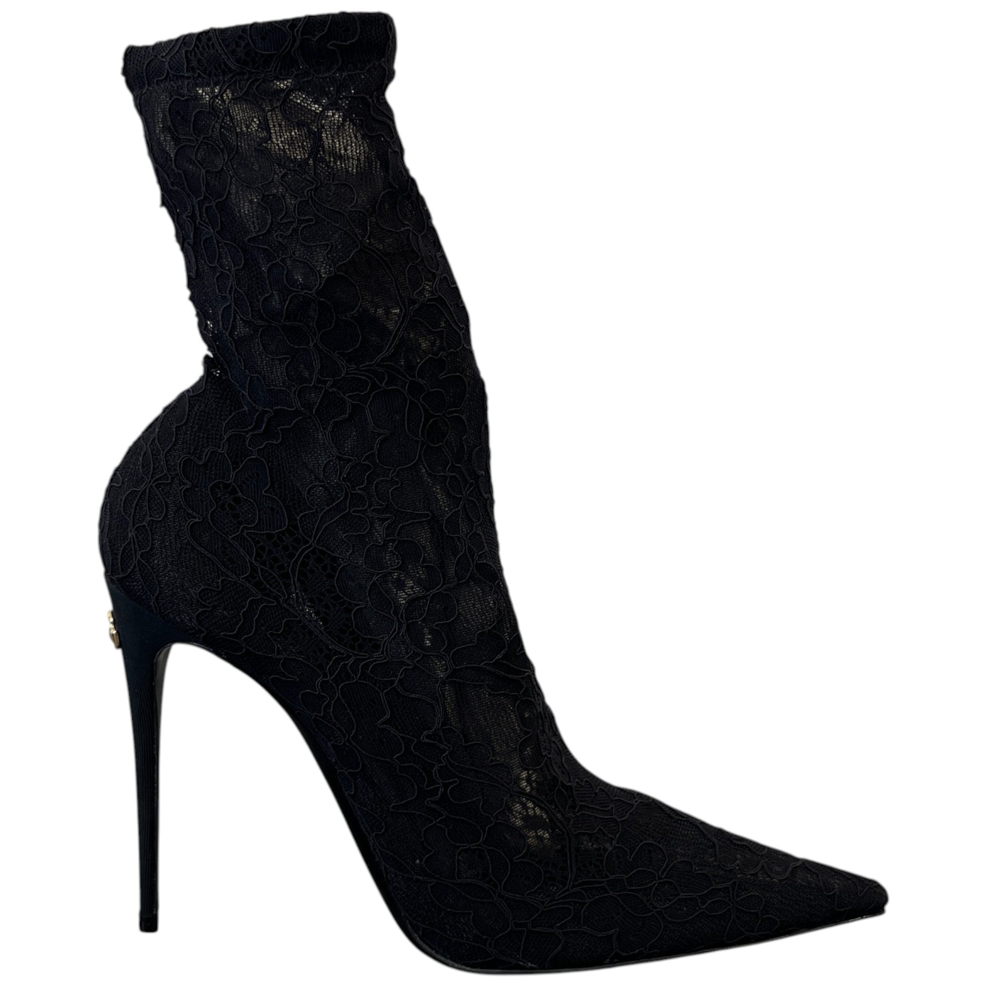 Women's Lollo 105 Lace Ankle Heels Black Size EU 40 / UK 7