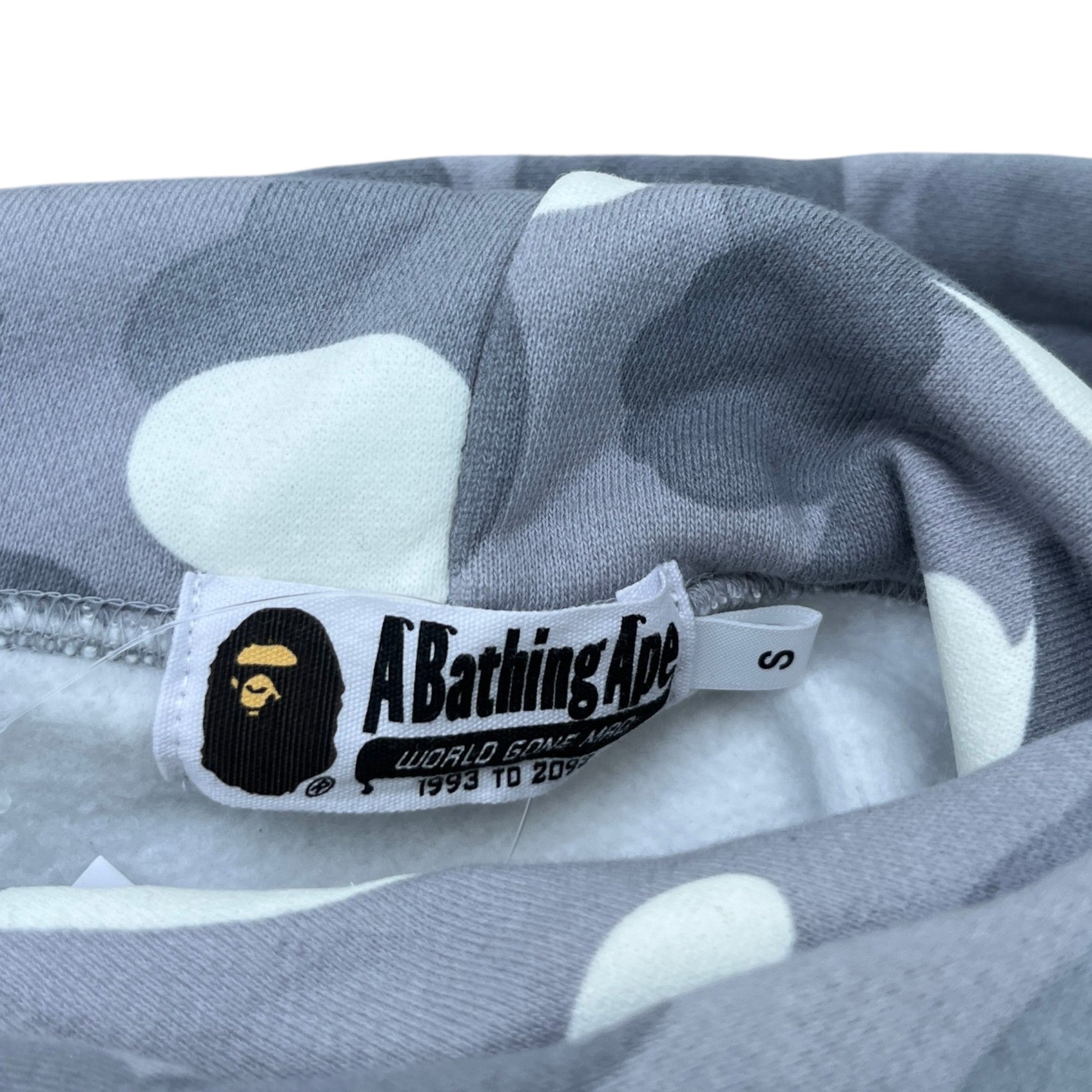 Men's Camo Ape Hoodie Grey Size S