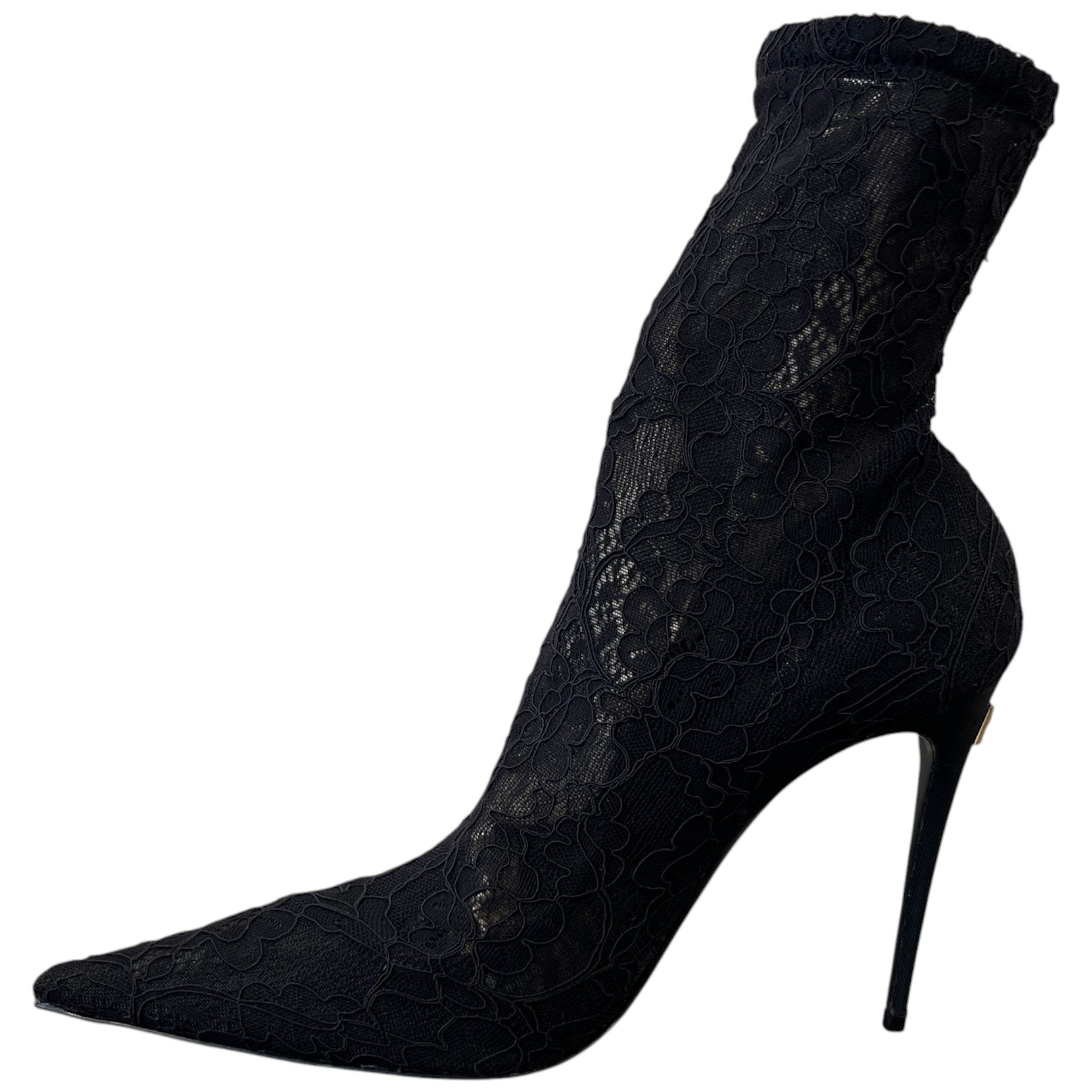 Women's Lollo 105 Lace Ankle Heels Black Size EU 40 / UK 7