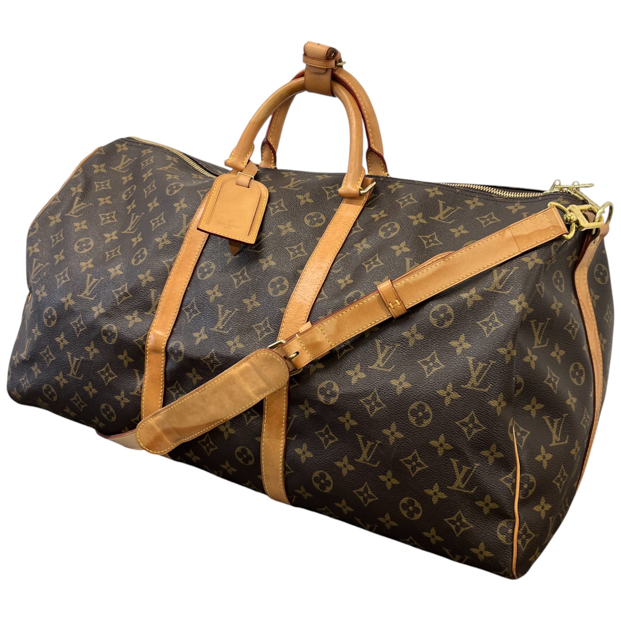 Monogram Keepall Bandoulière 55 Bag Brown