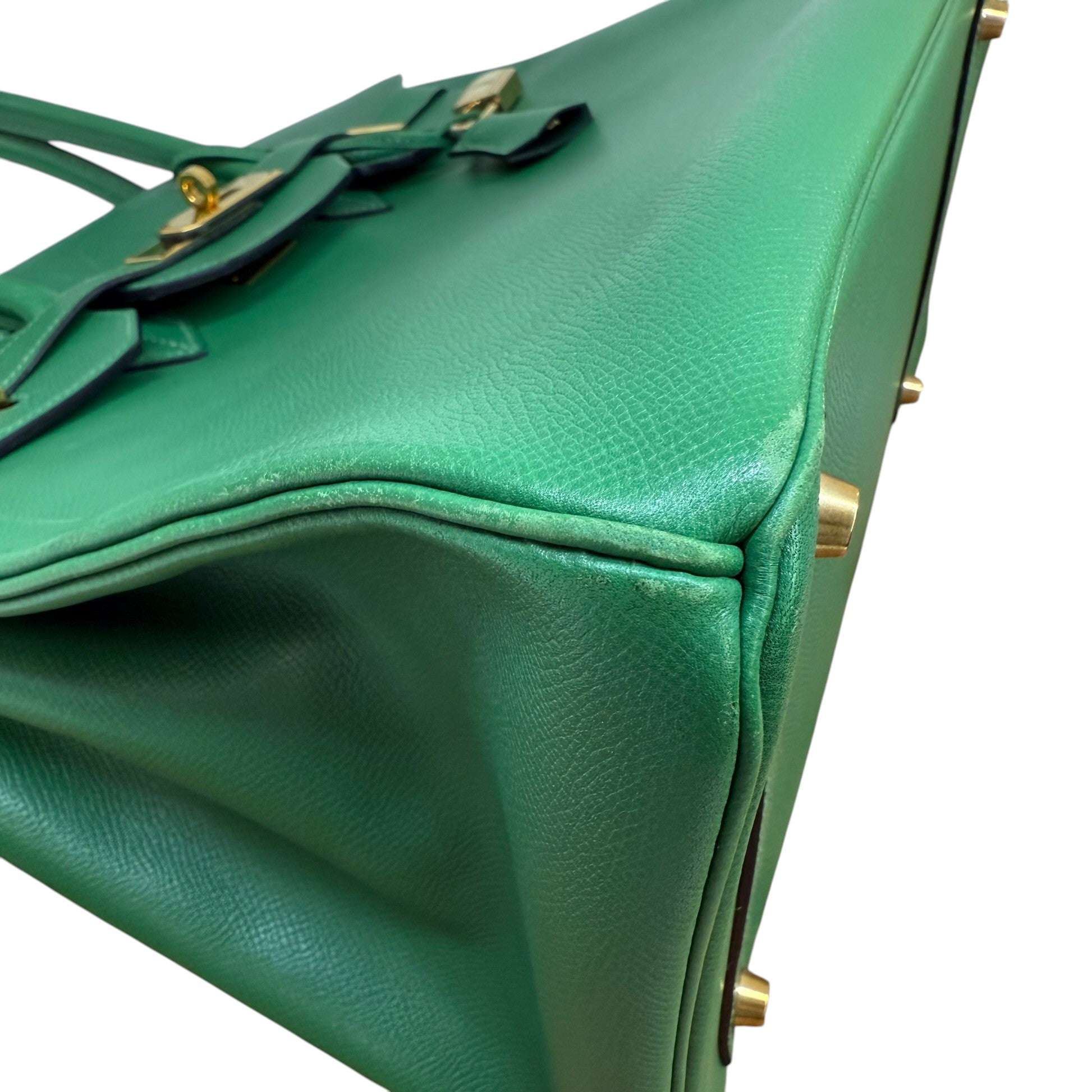 Women's Birkin 35 Epsom Leather Handbag Green