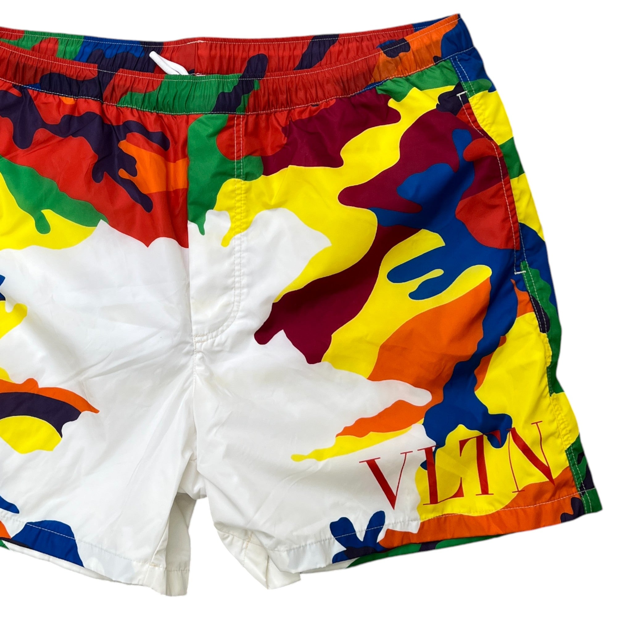 Men's Vltn Camouflage Swim Shorts Multi-Coloured Size W34 / IT 50