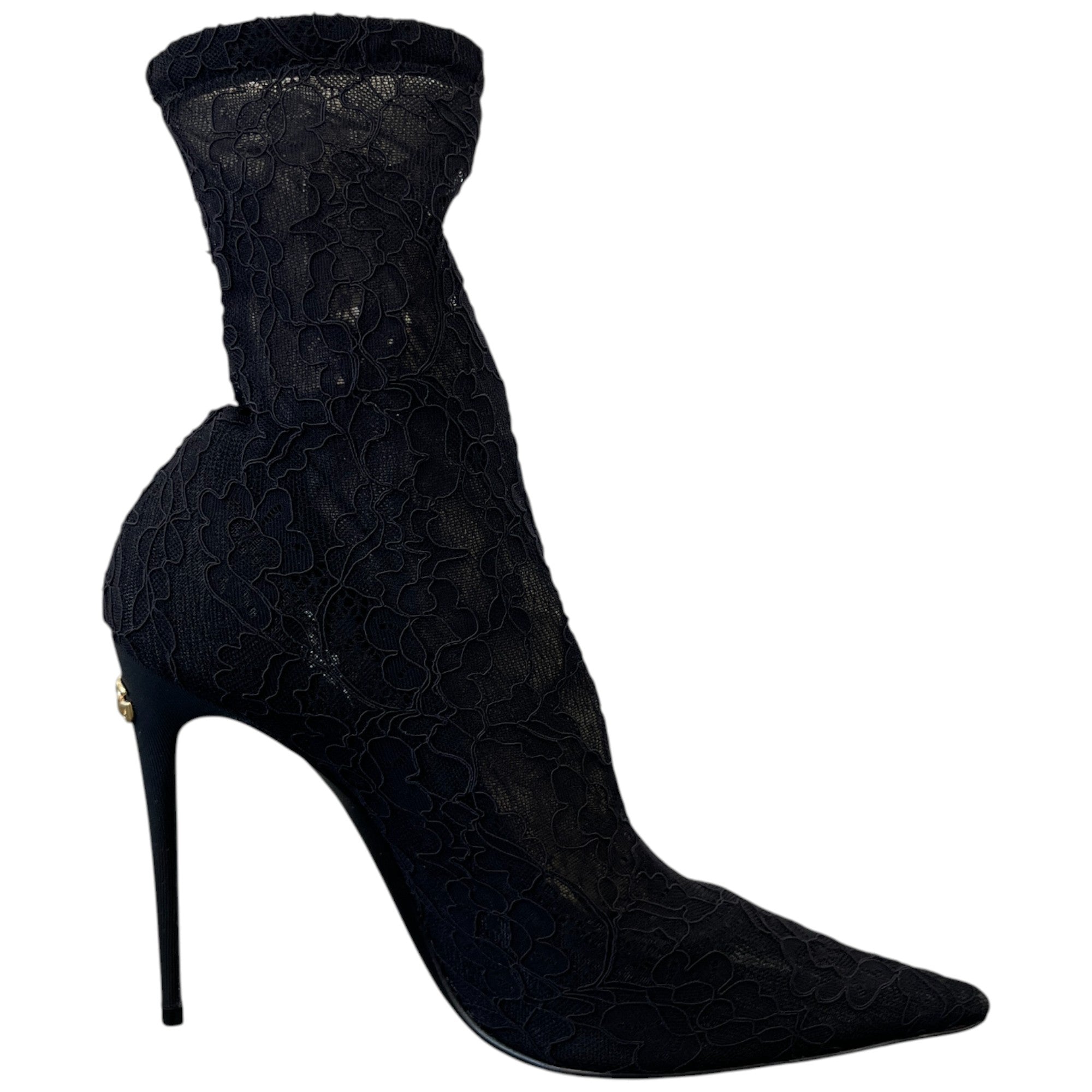 Women's Lollo 105 Lace Ankle Heels Black Size EU 40 / UK 7