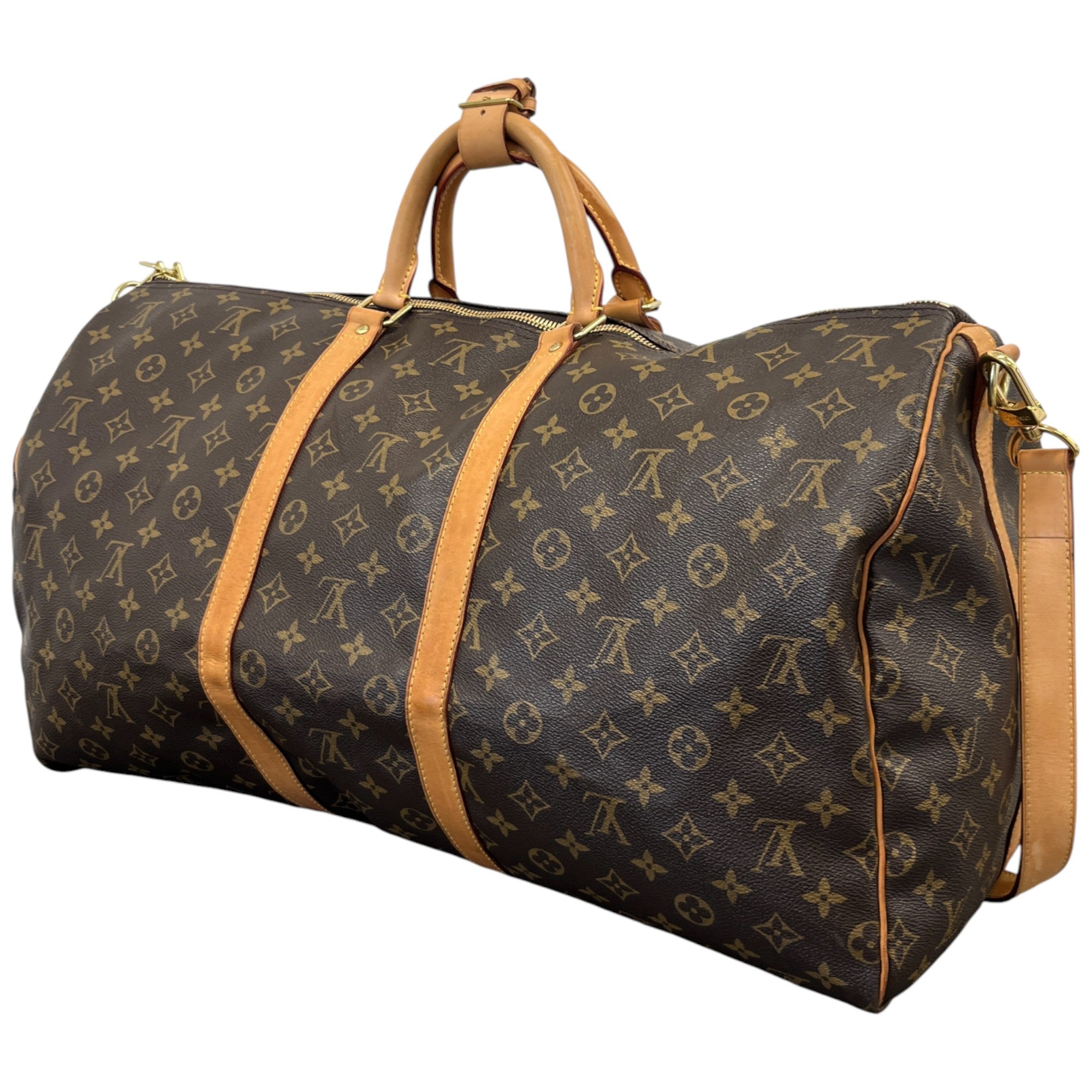 Monogram Keepall Bandoulière 55 Bag Brown