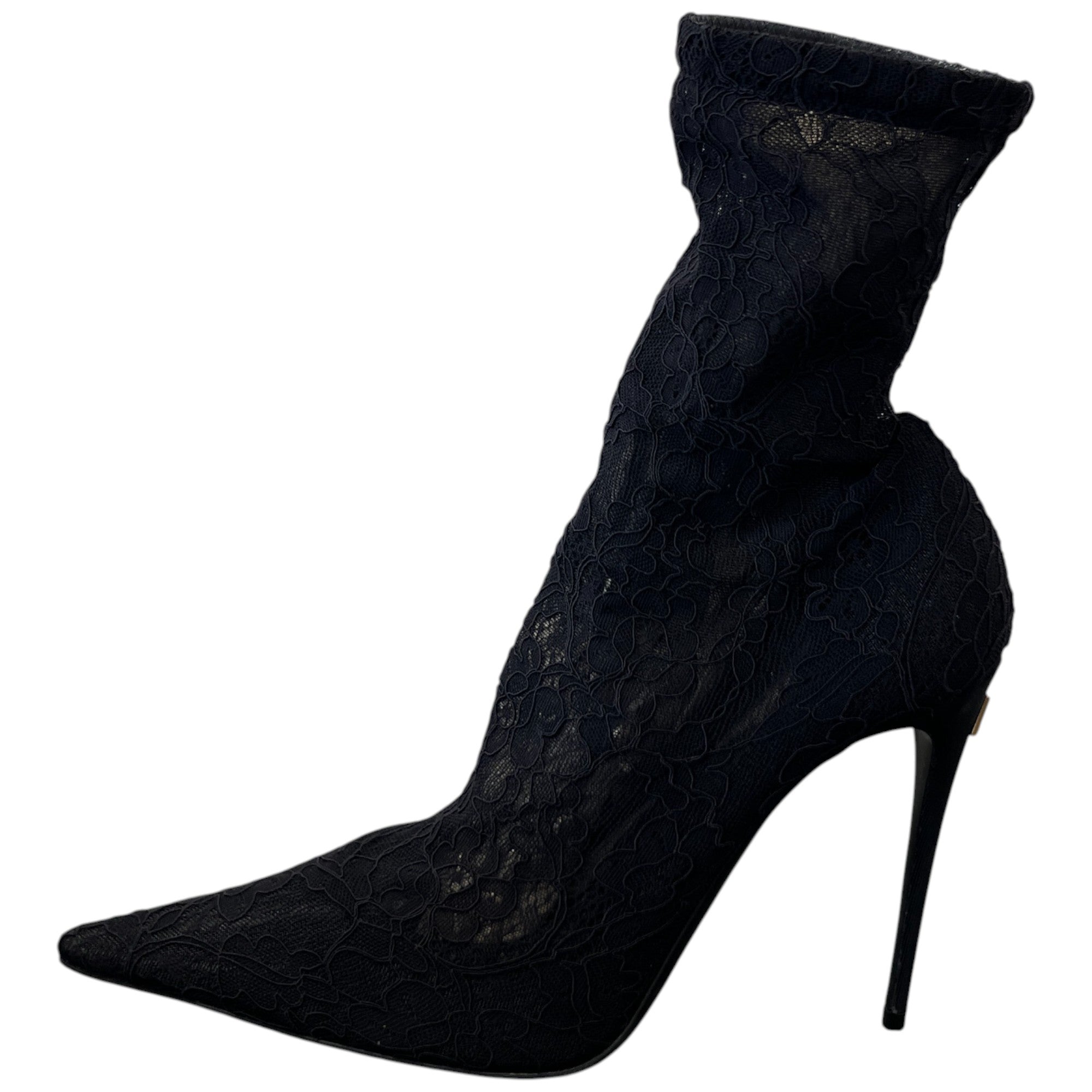 Women's Lollo 105 Lace Ankle Heels Black Size EU 40 / UK 7