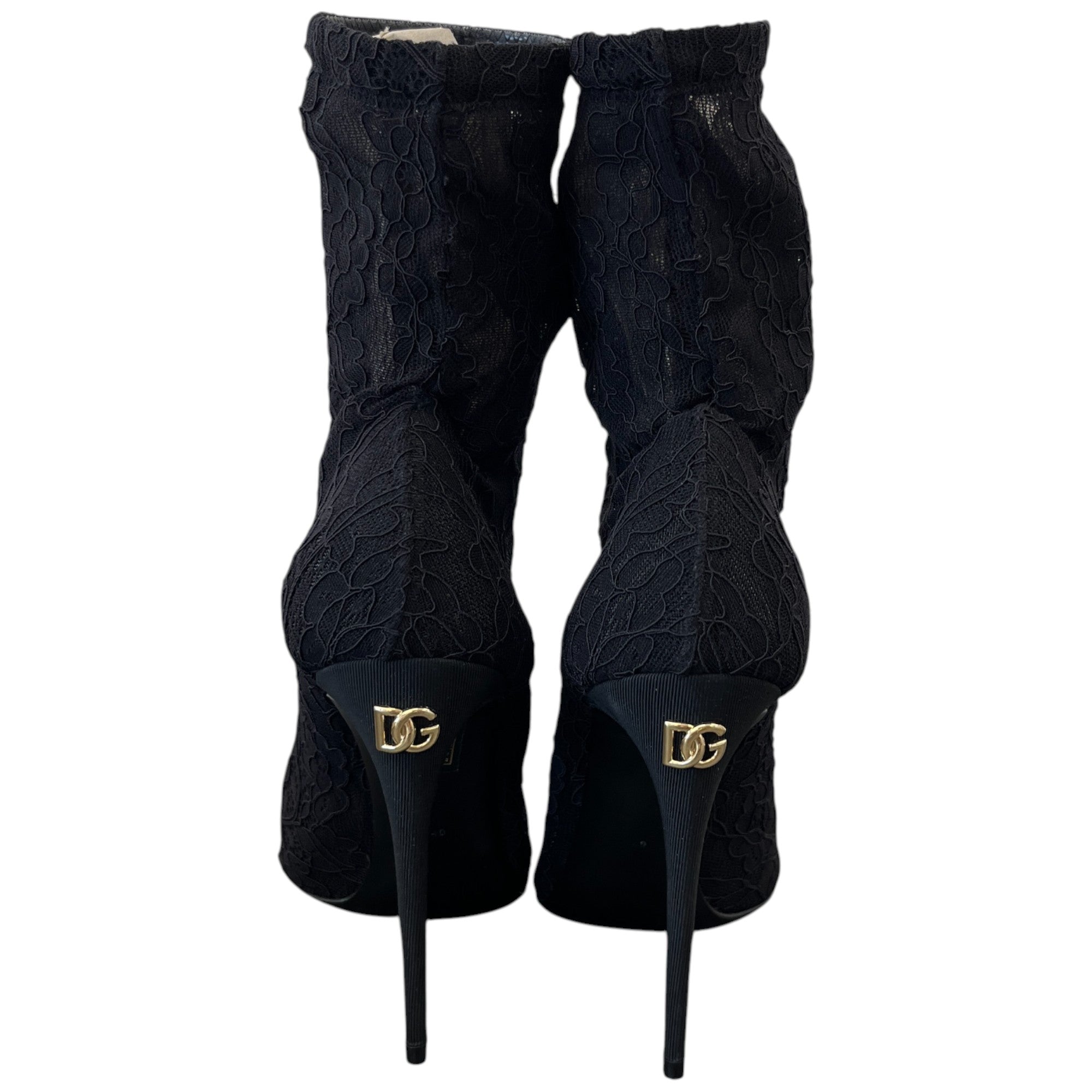 Women's Lollo 105 Lace Ankle Heels Black Size EU 40 / UK 7