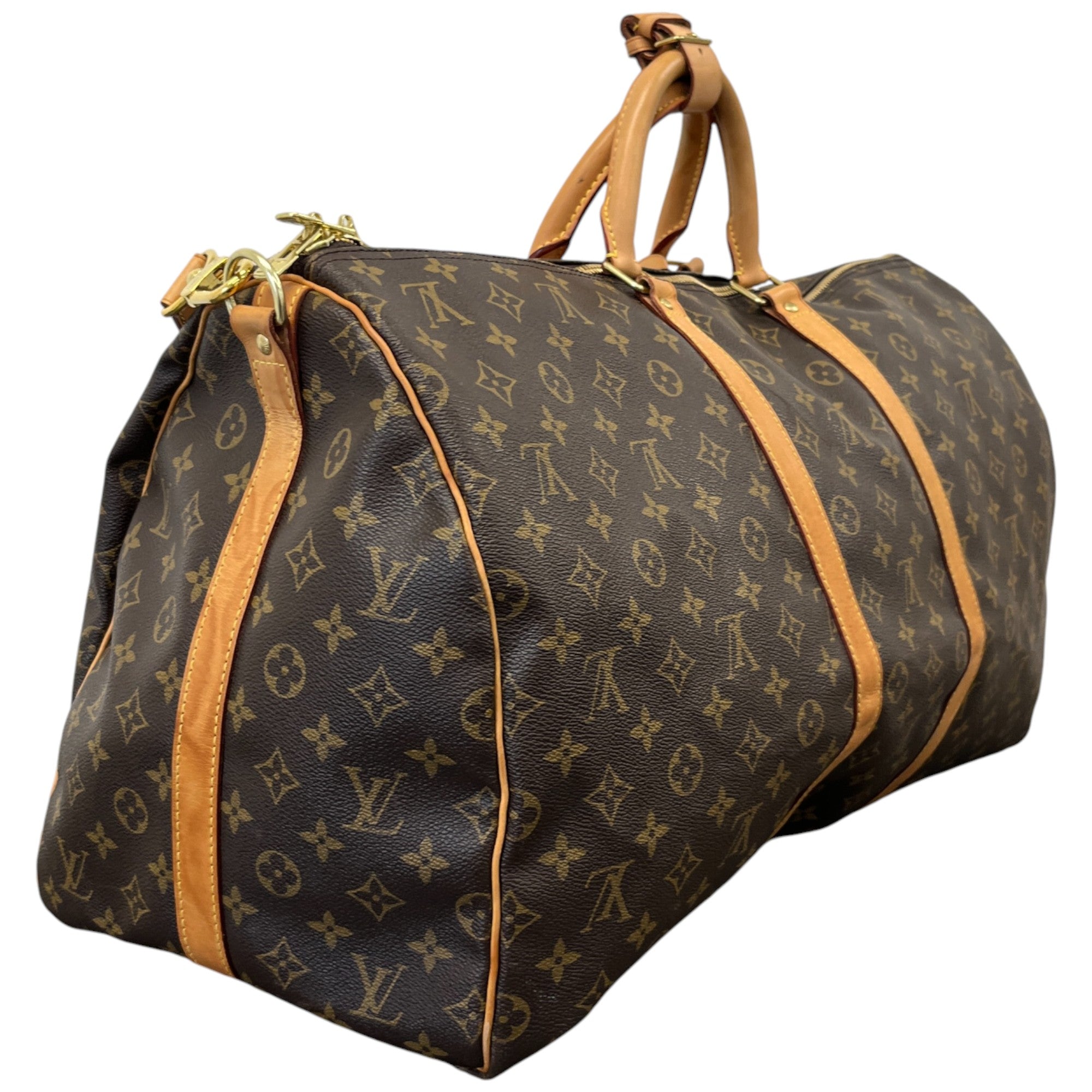 Monogram Keepall Bandoulière 55 Bag Brown