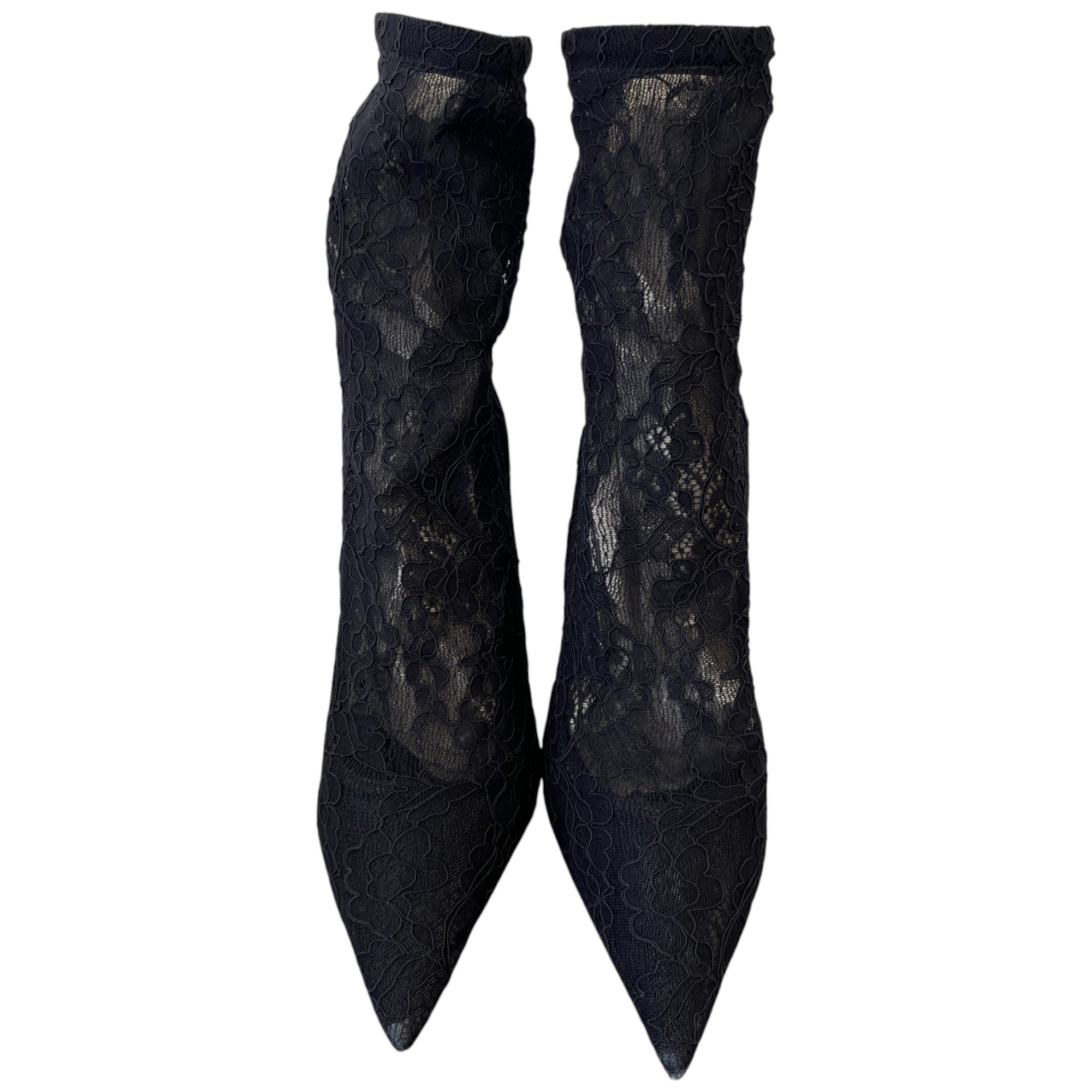 Women's Lollo 105 Lace Ankle Heels Black Size EU 40 / UK 7