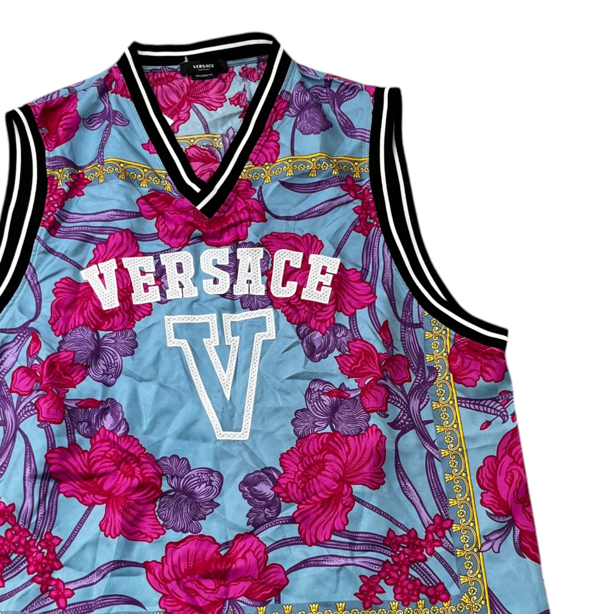Men's 78 Jersey Acid Bouquet Vest Blue Size XL