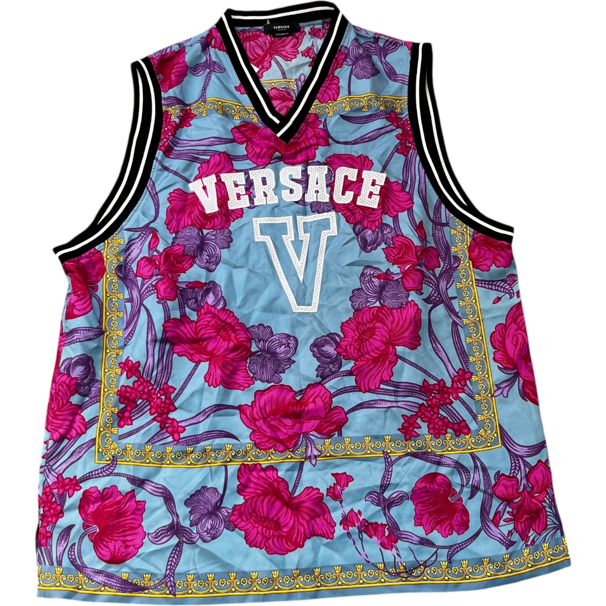 Men's 78 Jersey Acid Bouquet Vest Blue Size XL