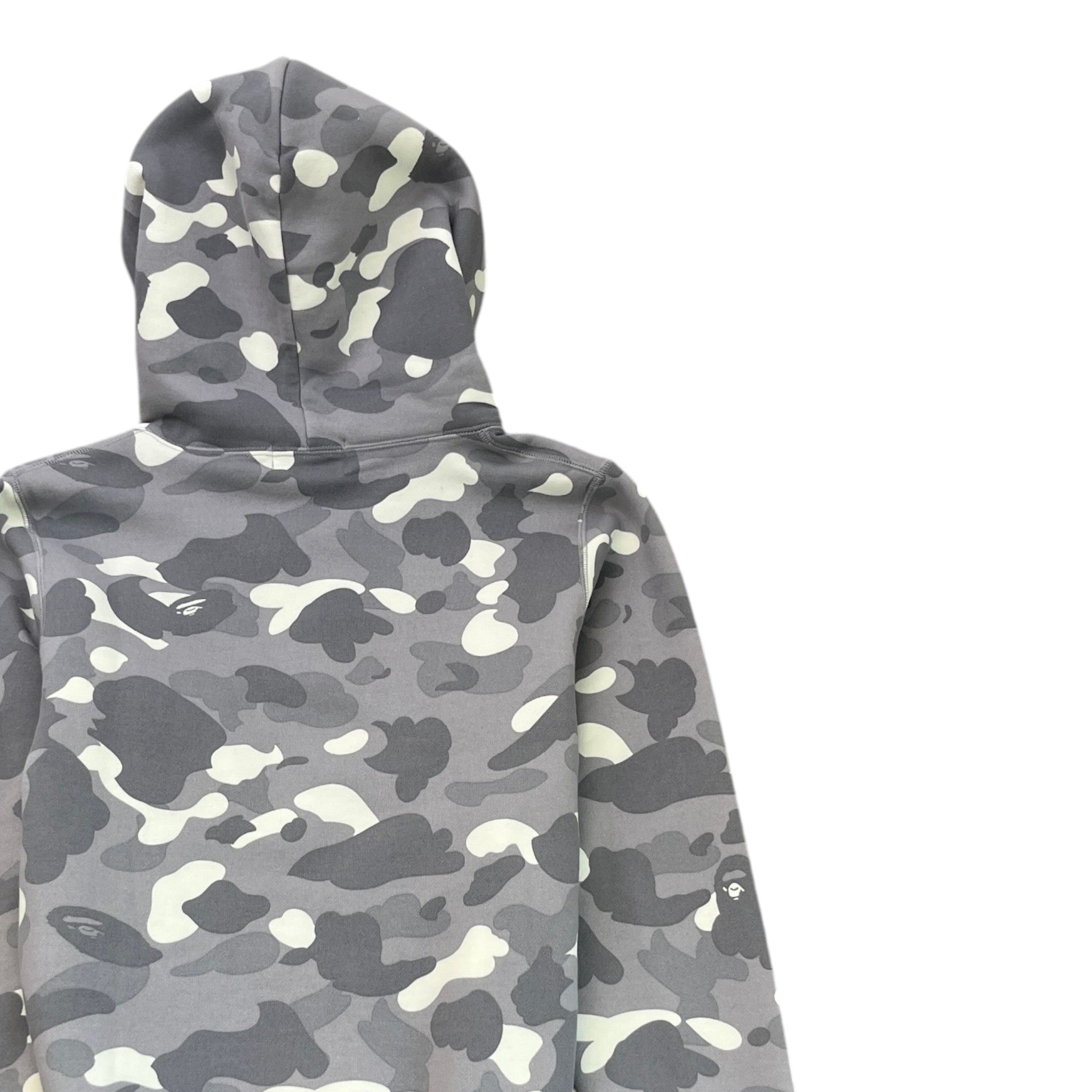 Men's Camo Ape Hoodie Grey Size S