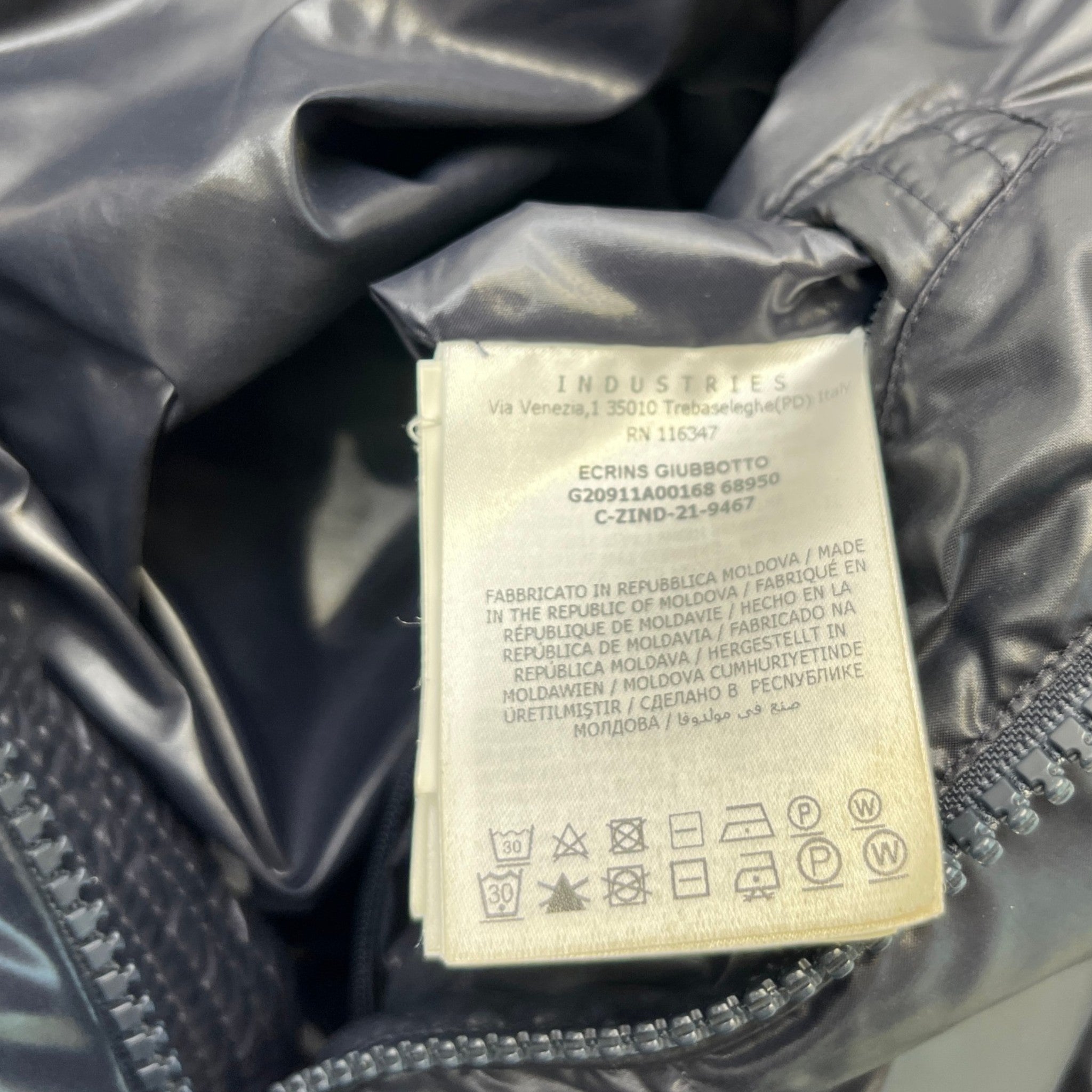 Men's Ecrins Down Jacket Navy Size 5 / XXL