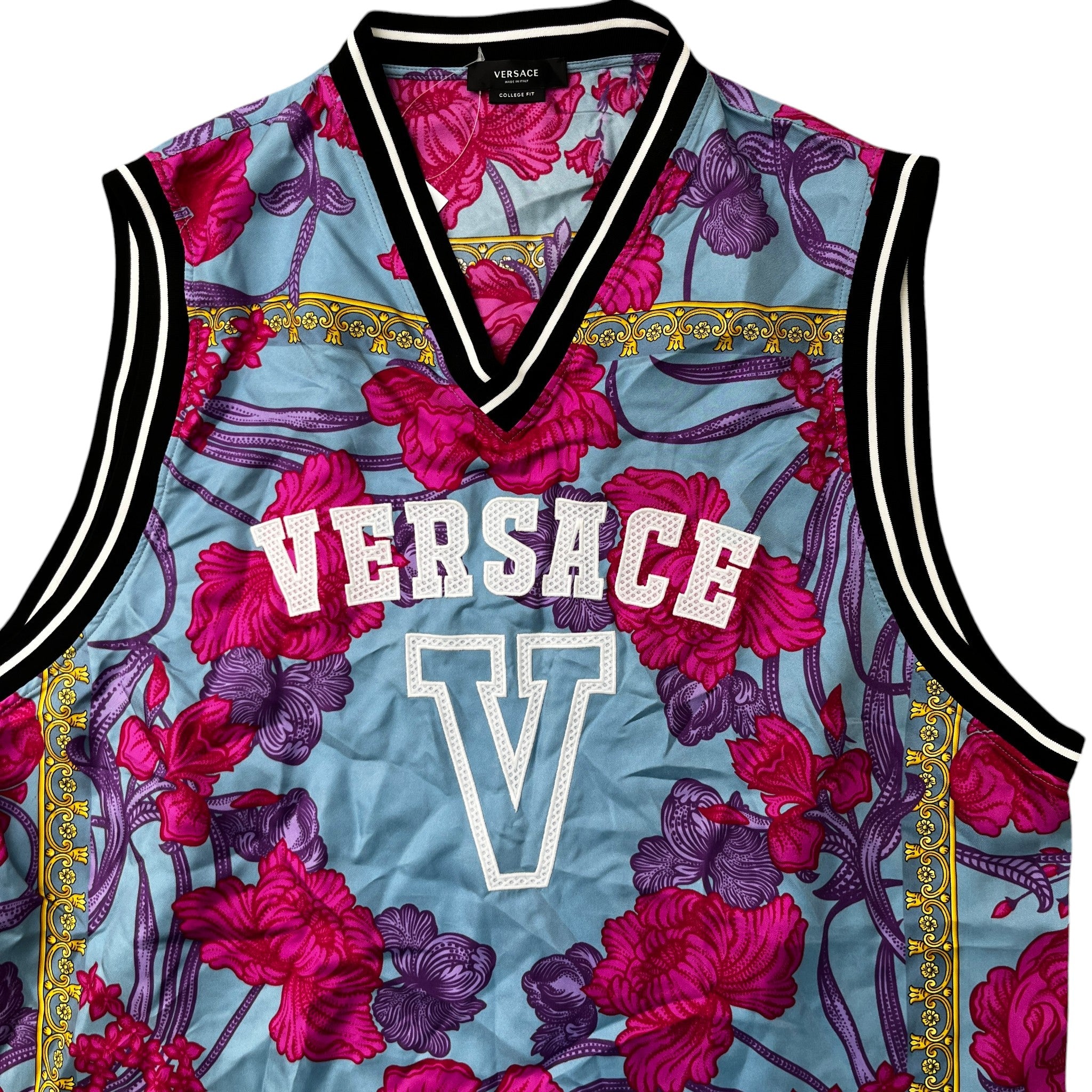 Men's 78 Jersey Acid Bouquet Vest Blue Size XL