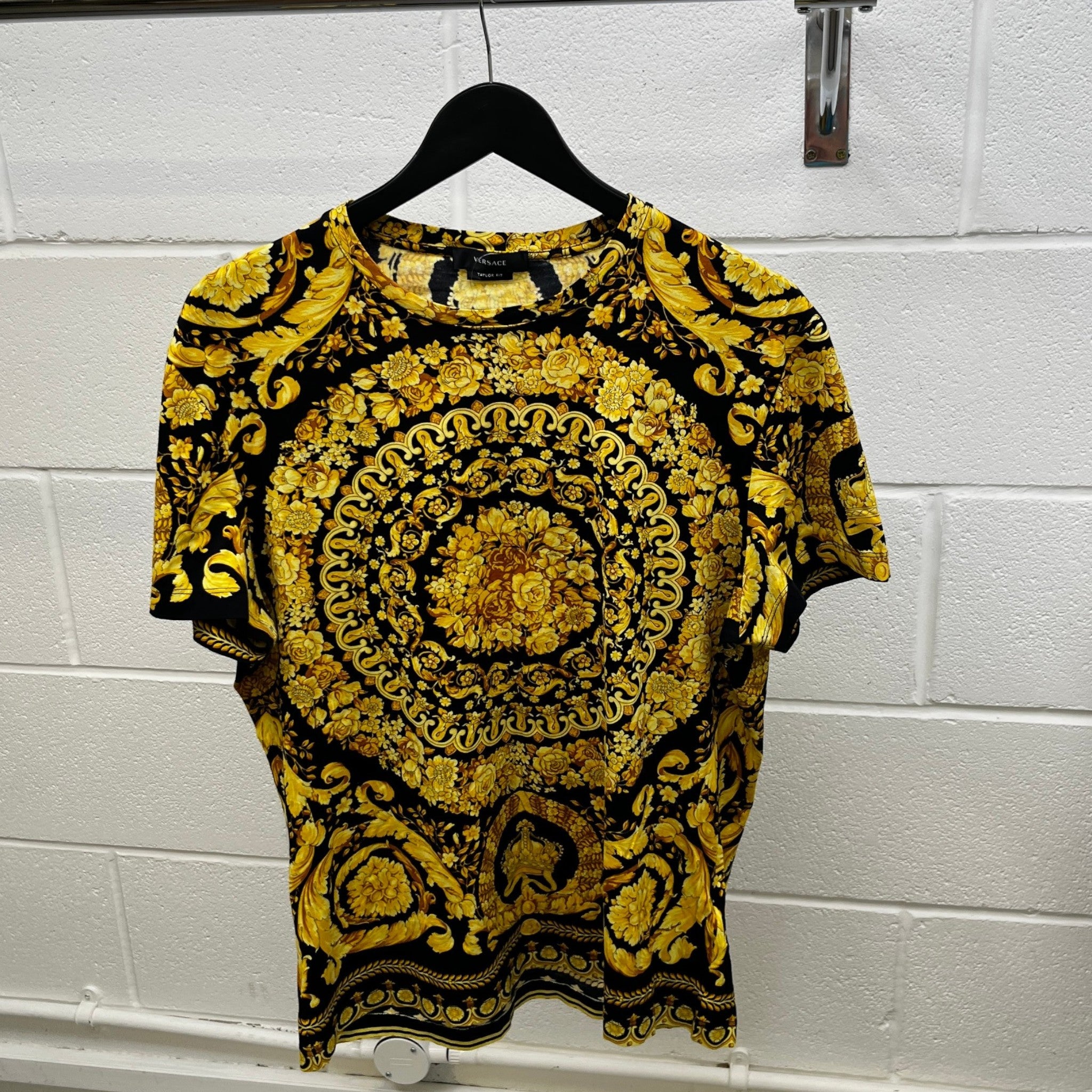 Men's Barocc Print T-Shirt Black Size L