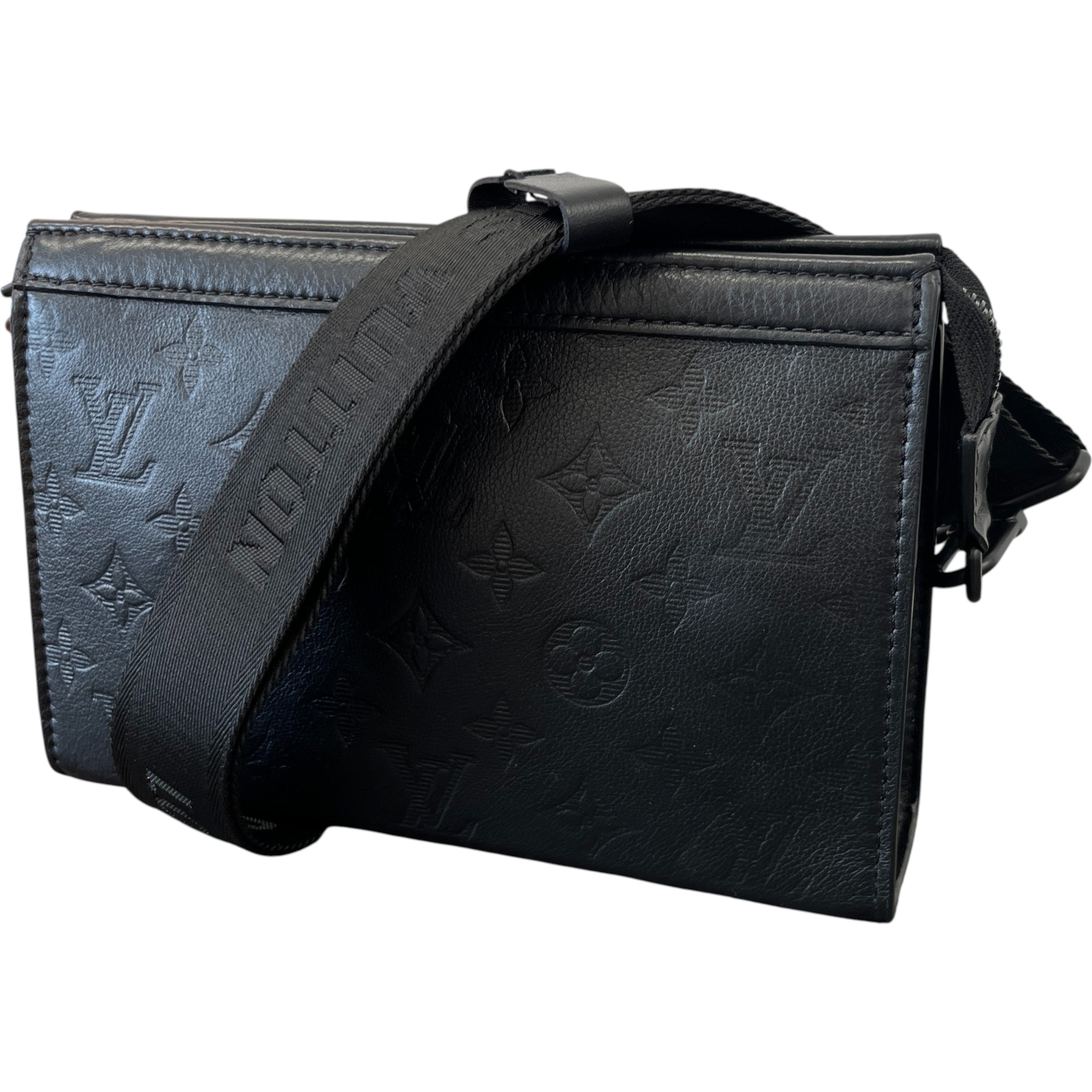 Men's Empreinte Leather Gaston Wearable Wallet Bag Black