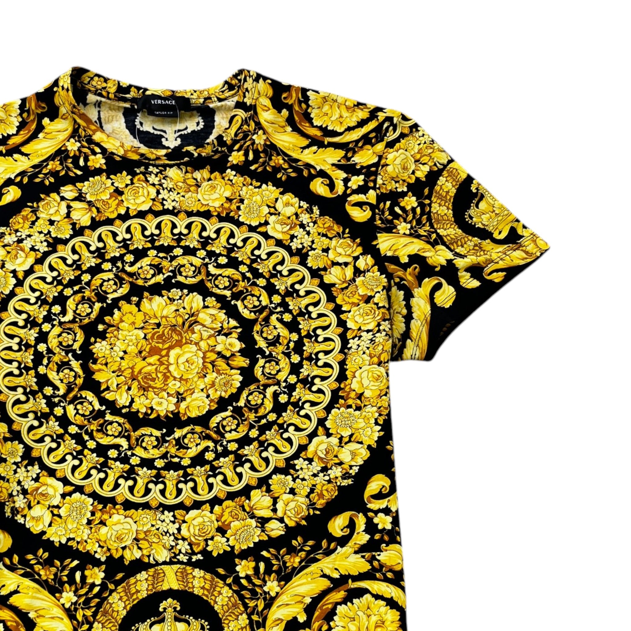 Men's Barocc Print T-Shirt Black Size L