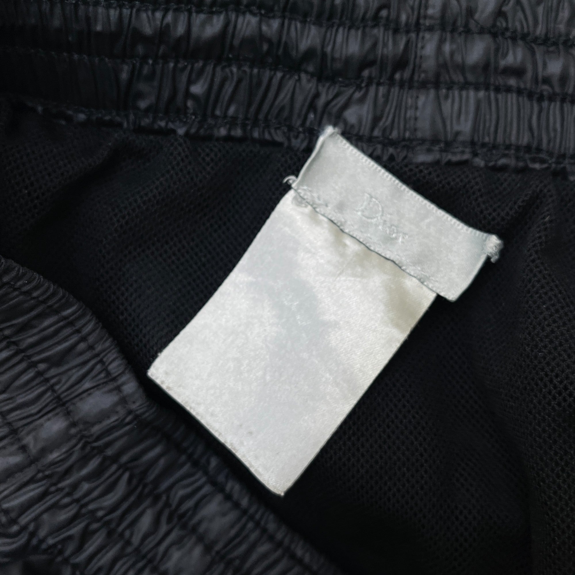 Men's Bee Embroidered Logo Swim Shorts Black Size L