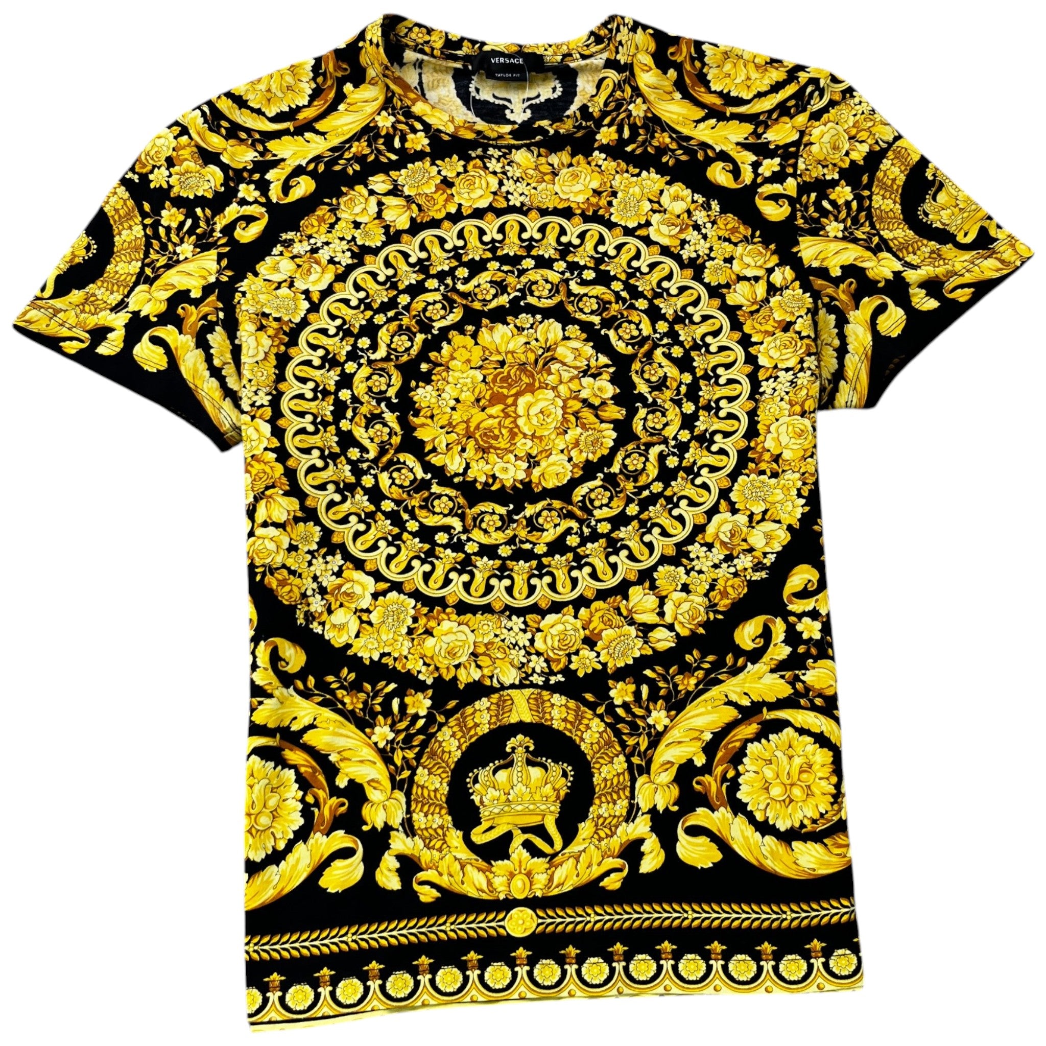 Men's Barocc Print T-Shirt Black Size L