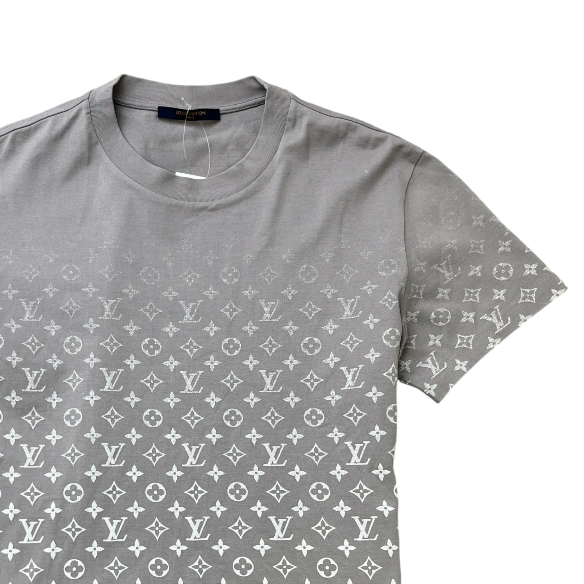 Men's Monogram Gradient T-Shirt Grey Size M