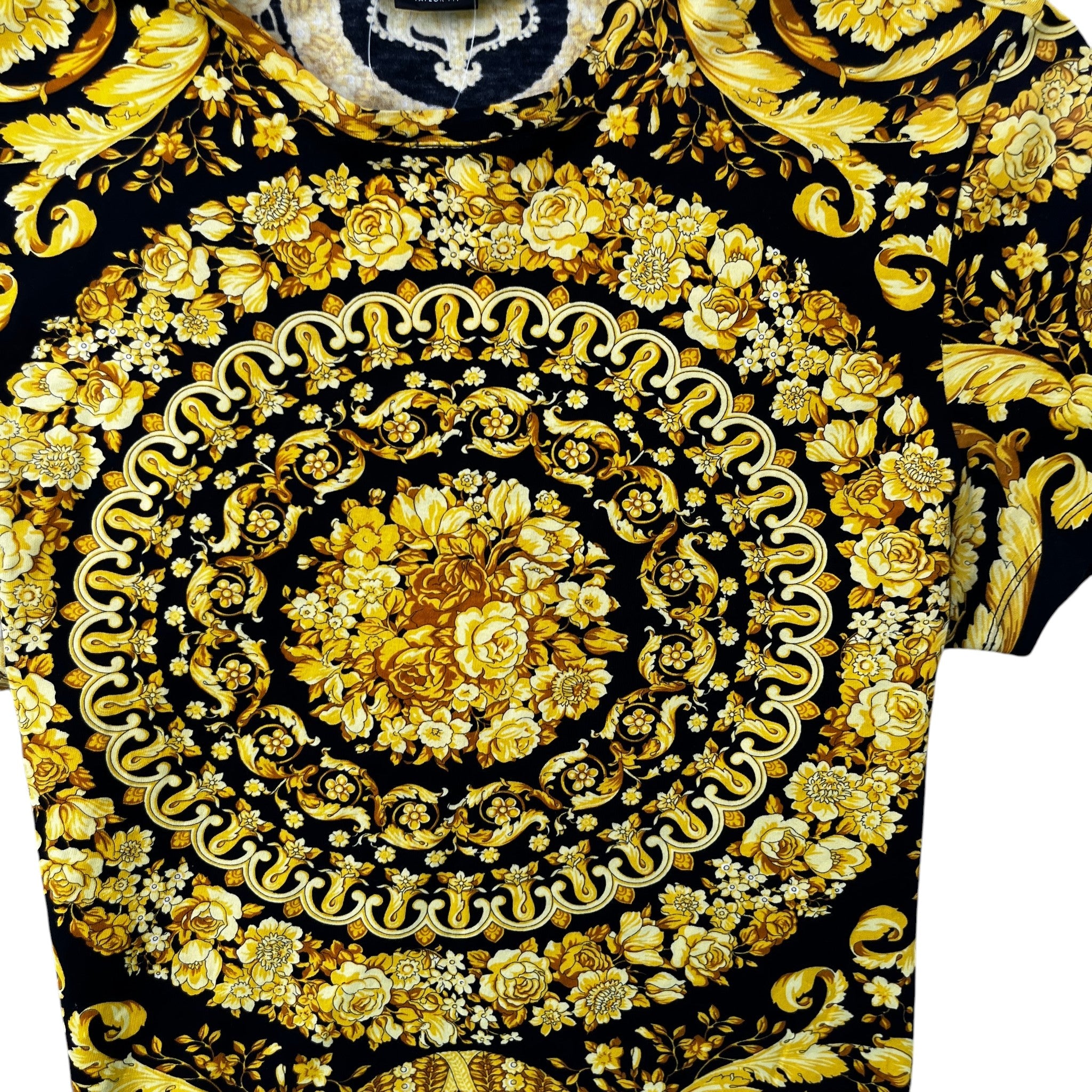 Men's Barocc Print T-Shirt Black Size L