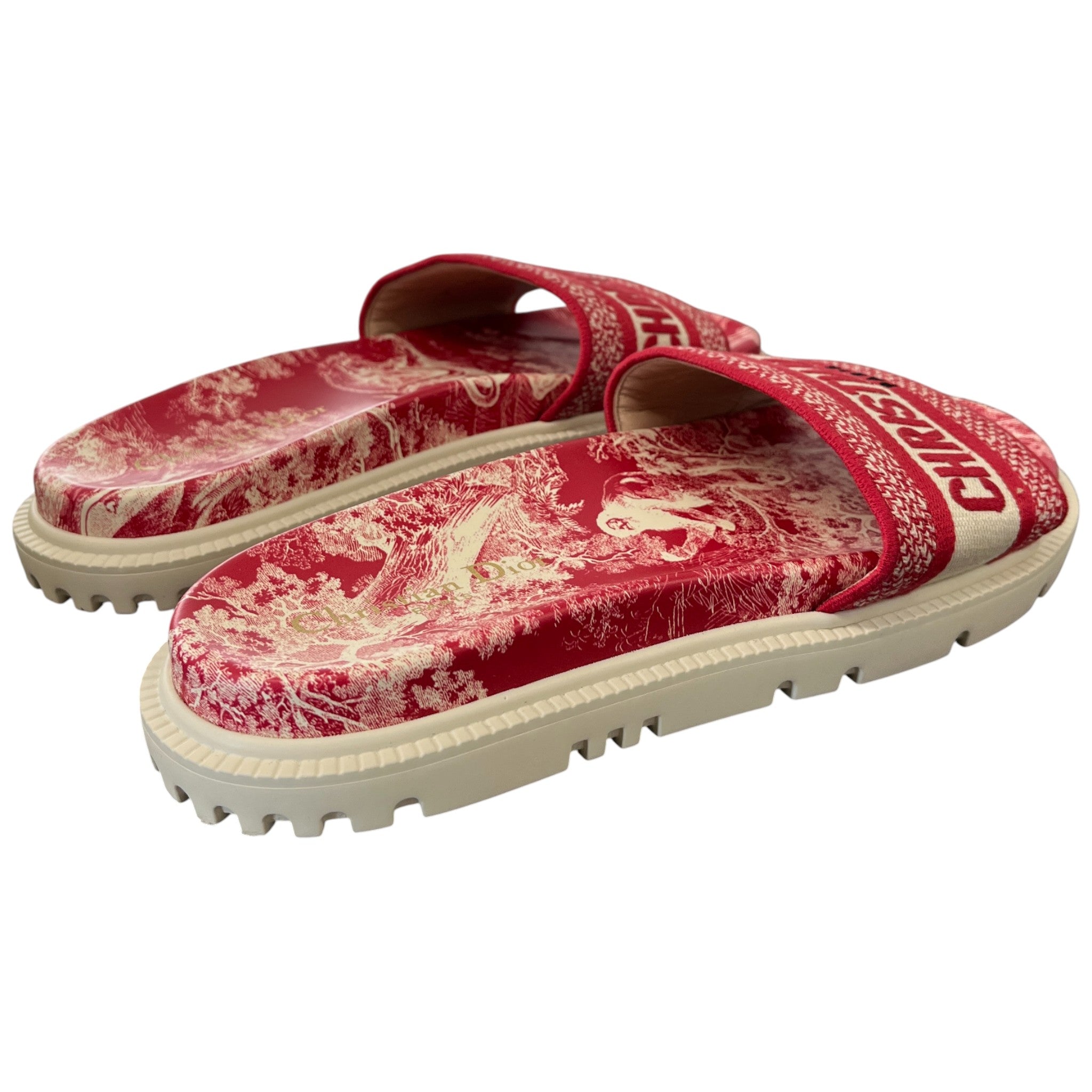 Women's Dway Slides Red Size EU 40.5 / 7.5
