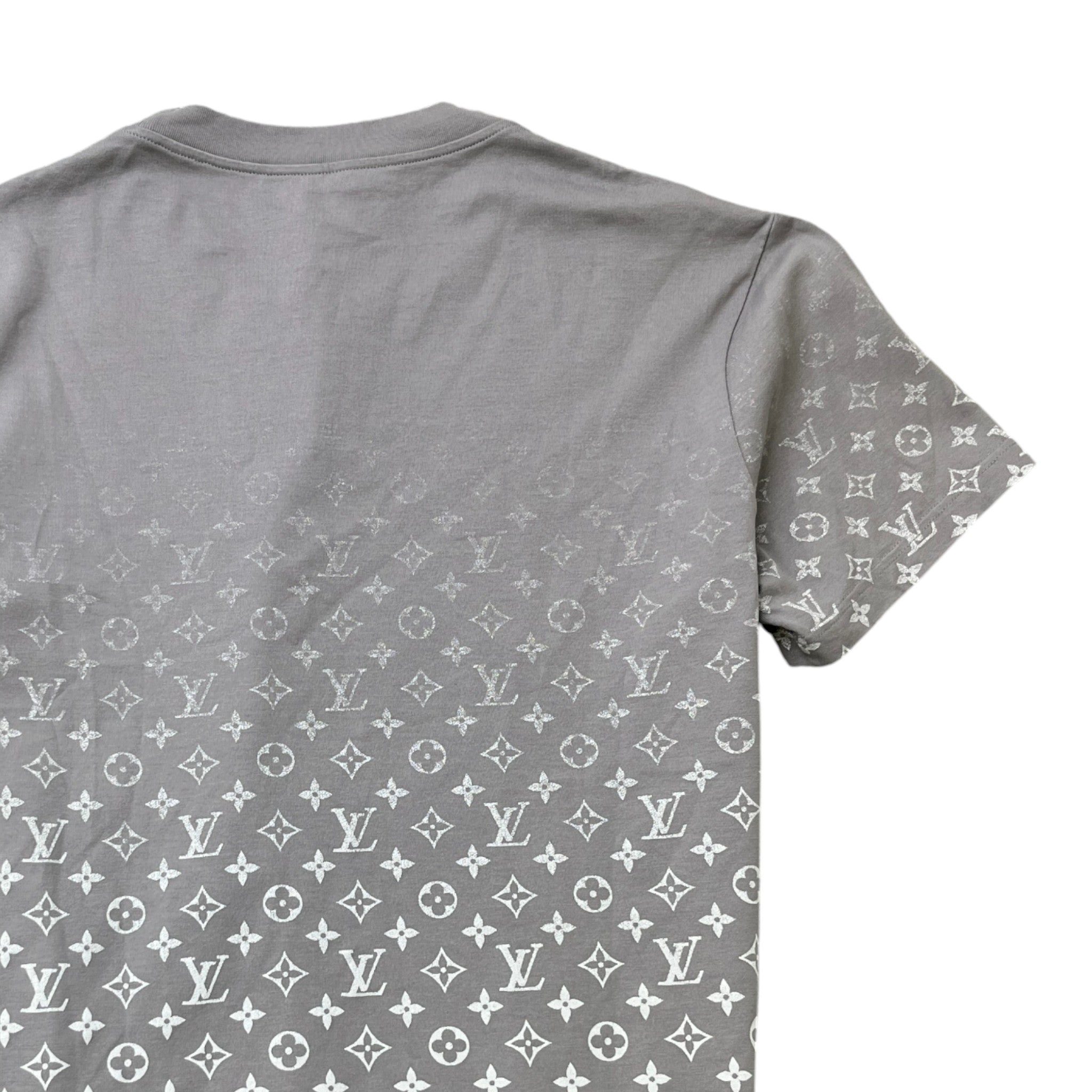 Men's Monogram Gradient T-Shirt Grey Size M