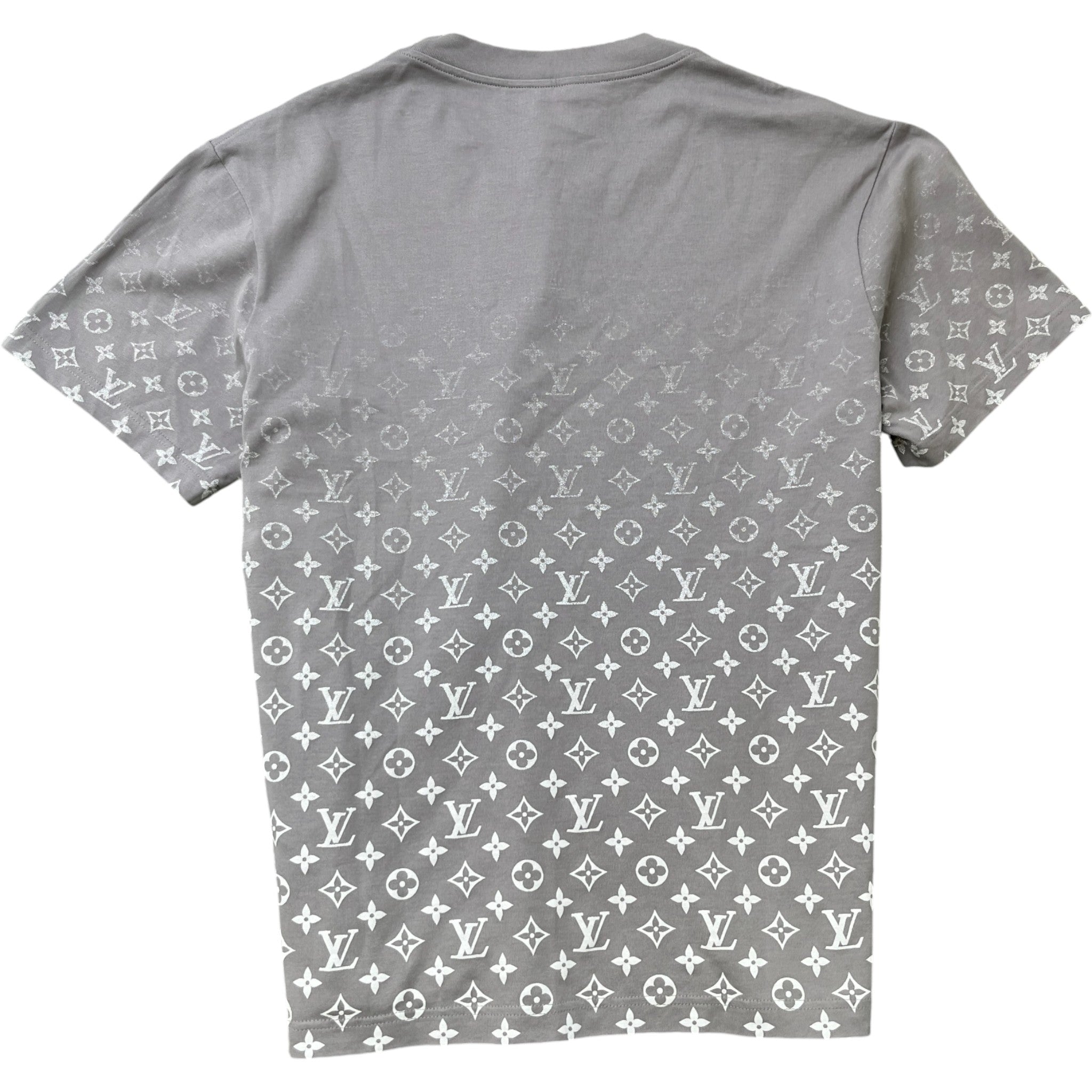 Men's Monogram Gradient T-Shirt Grey Size M