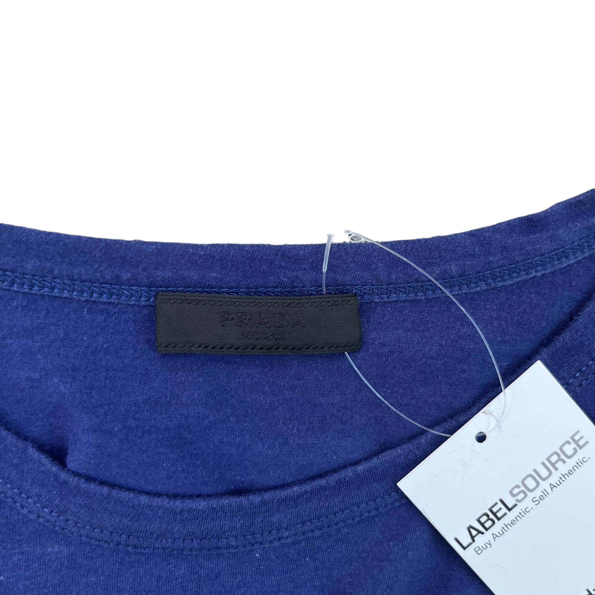 Men's Embroidered Logo T-Shirt Navy Size L