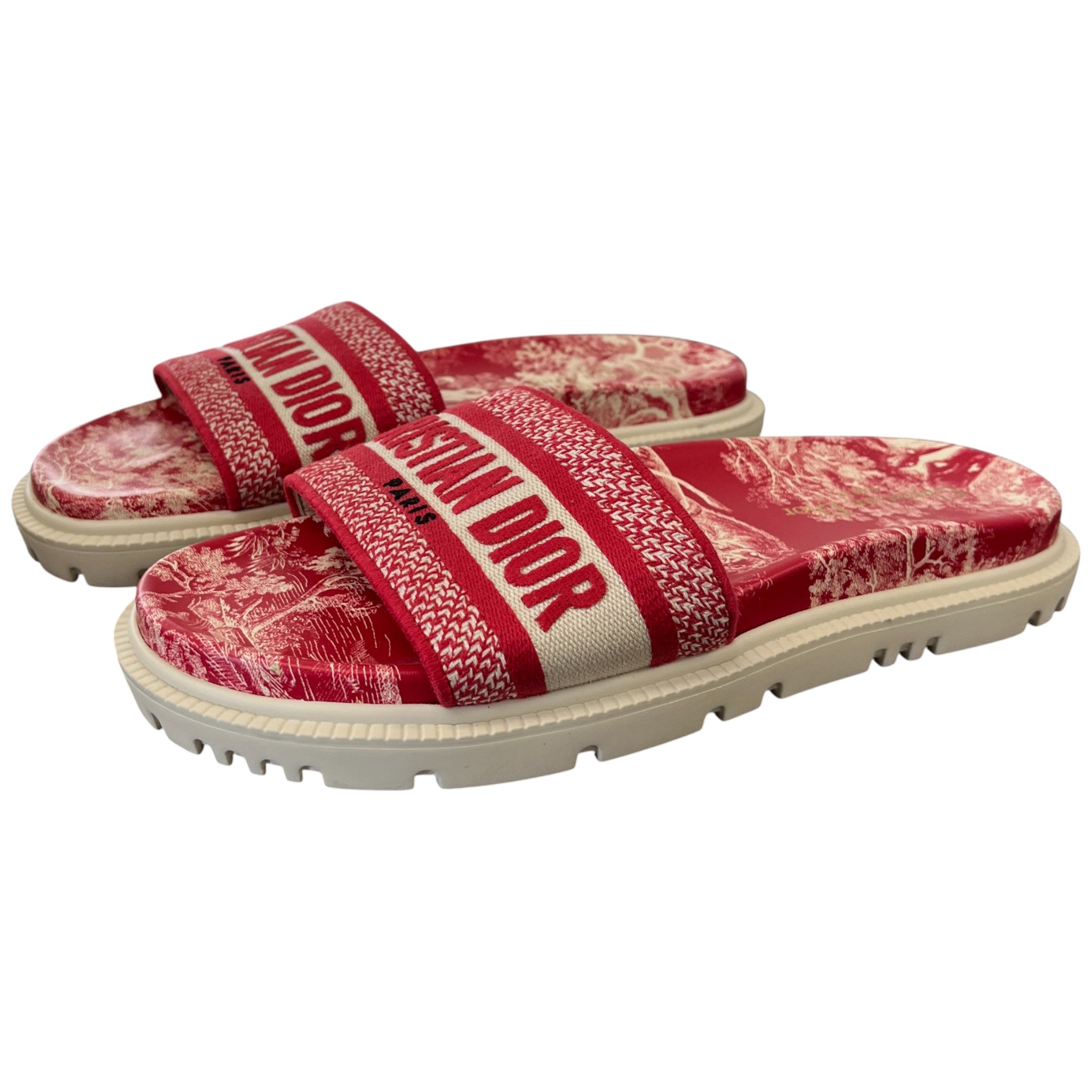 Women's Dway Slides Red Size EU 40.5 / 7.5